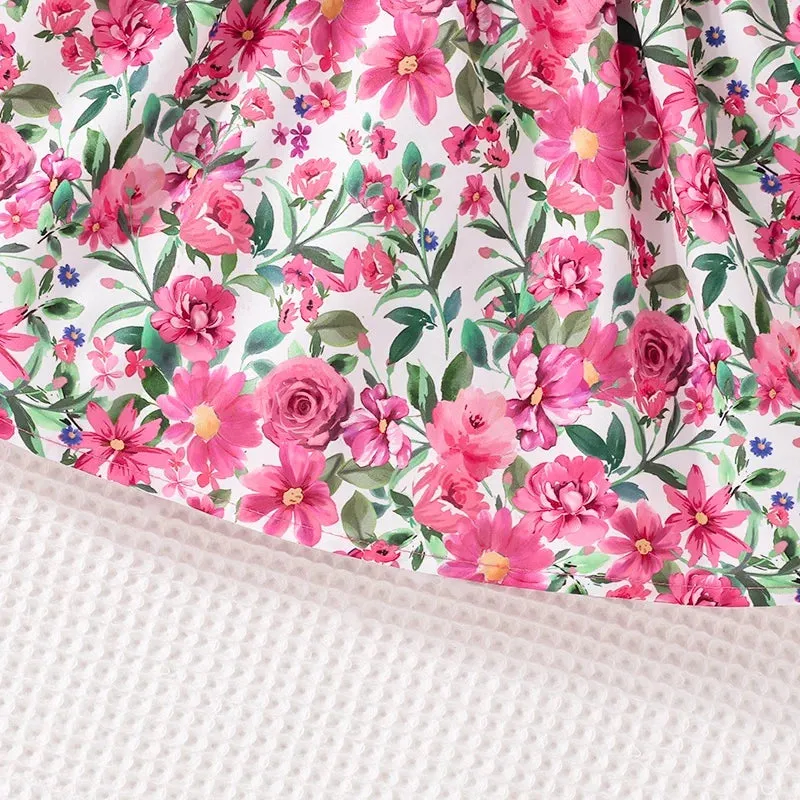 1 - 6 Years old Summer Ruffles Floral Off Shoulder Sleeveless Dresses