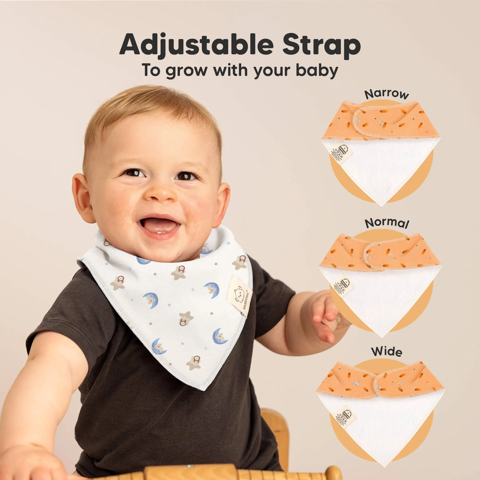 10-Pack Organic Bandana Bibs (Cosmo)
