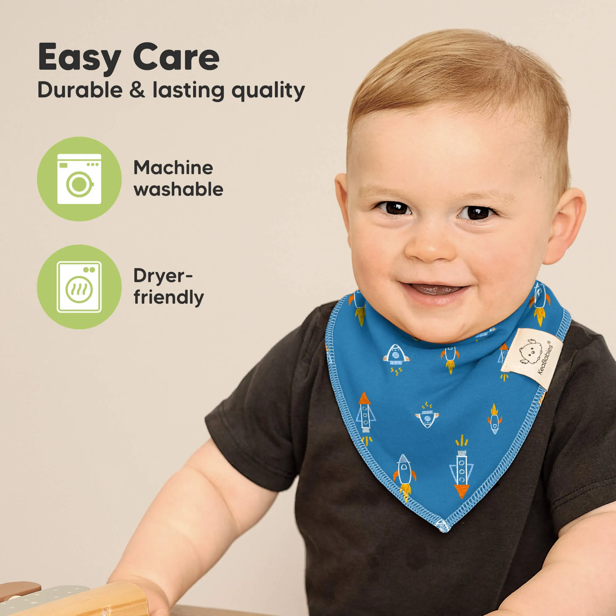 10-Pack Organic Bandana Bibs (Cosmo)
