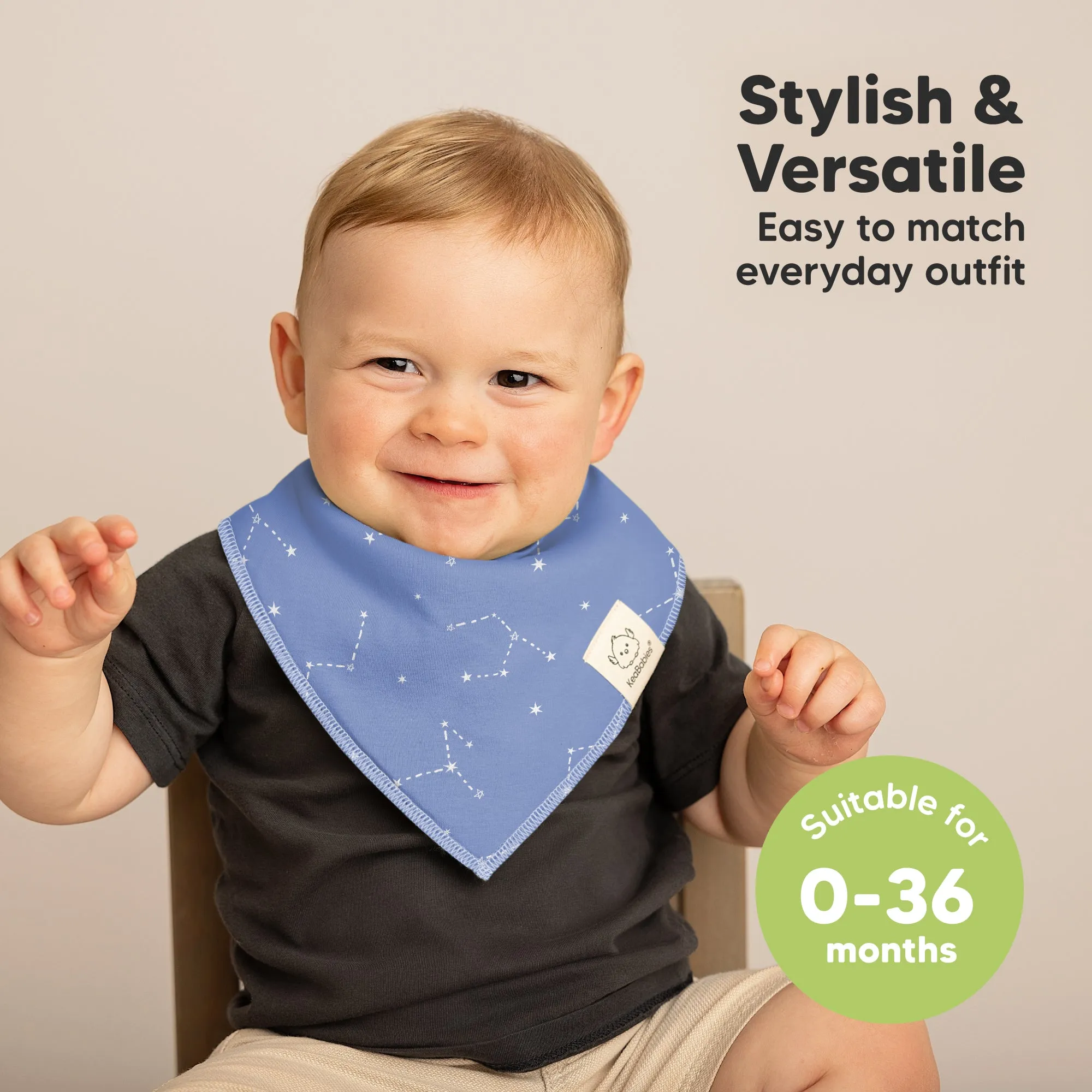 10-Pack Organic Bandana Bibs (Cosmo)
