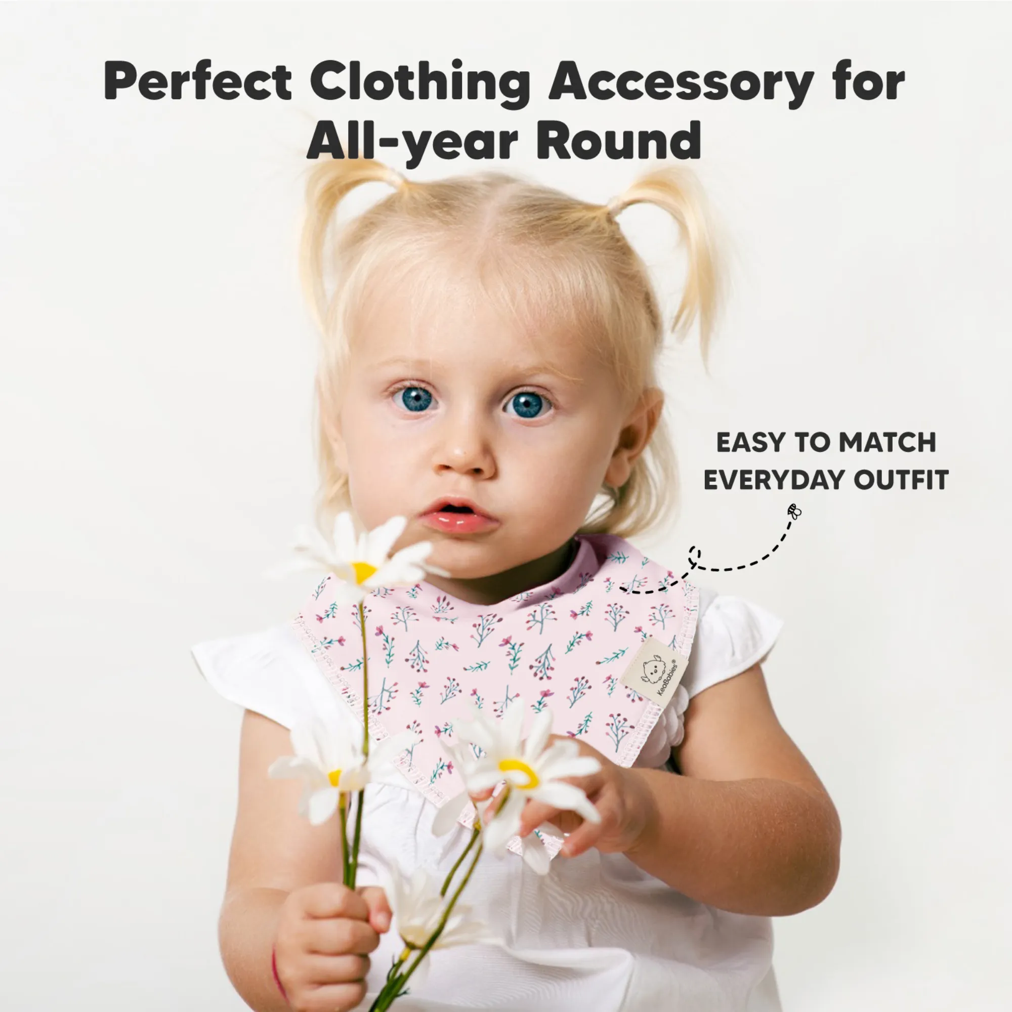 10-Pack Organic Bandana Bibs (Tea Party)