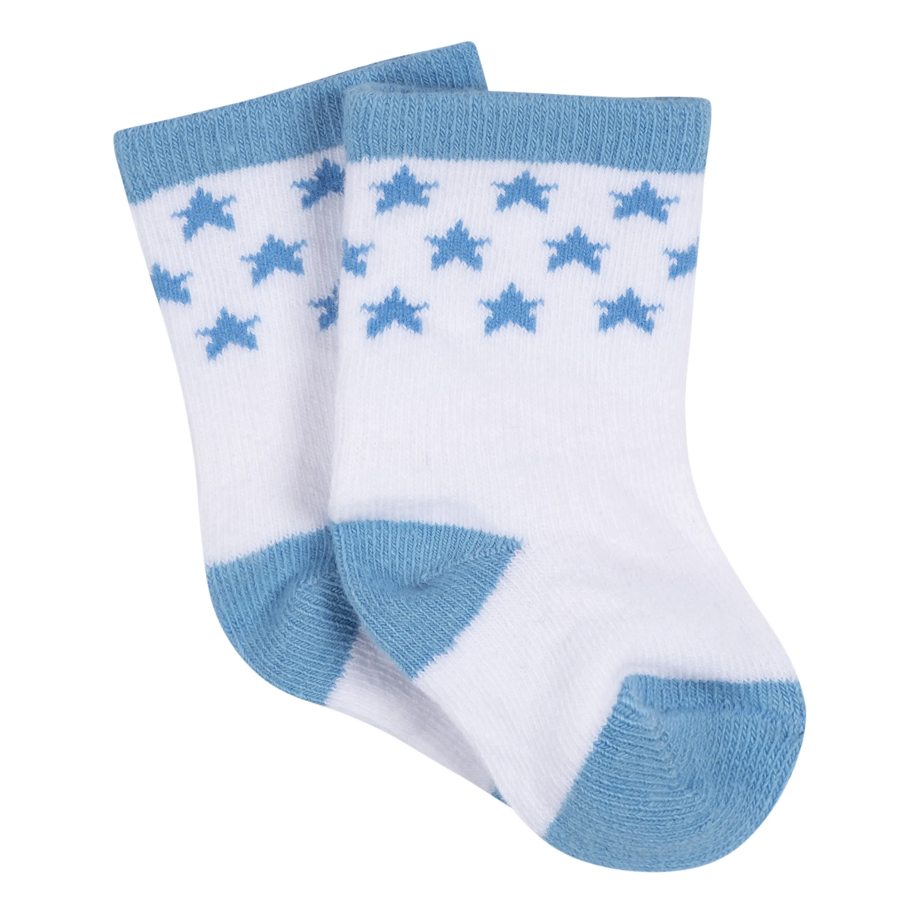 3-Pack Baby Boys Boy Stars Jersey Crew Socks
