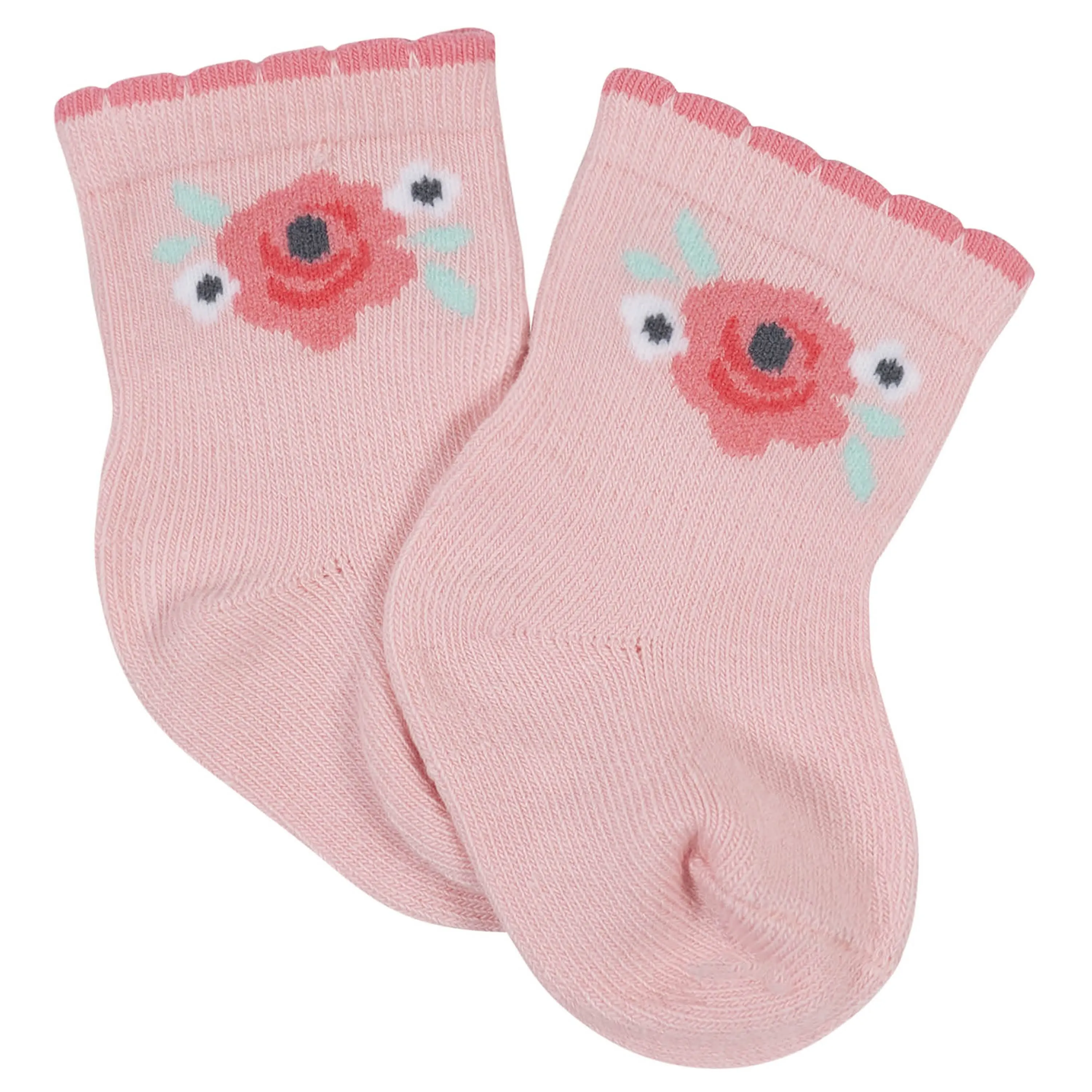 4-Pack Baby Girls Love You Wiggle Proof® Socks