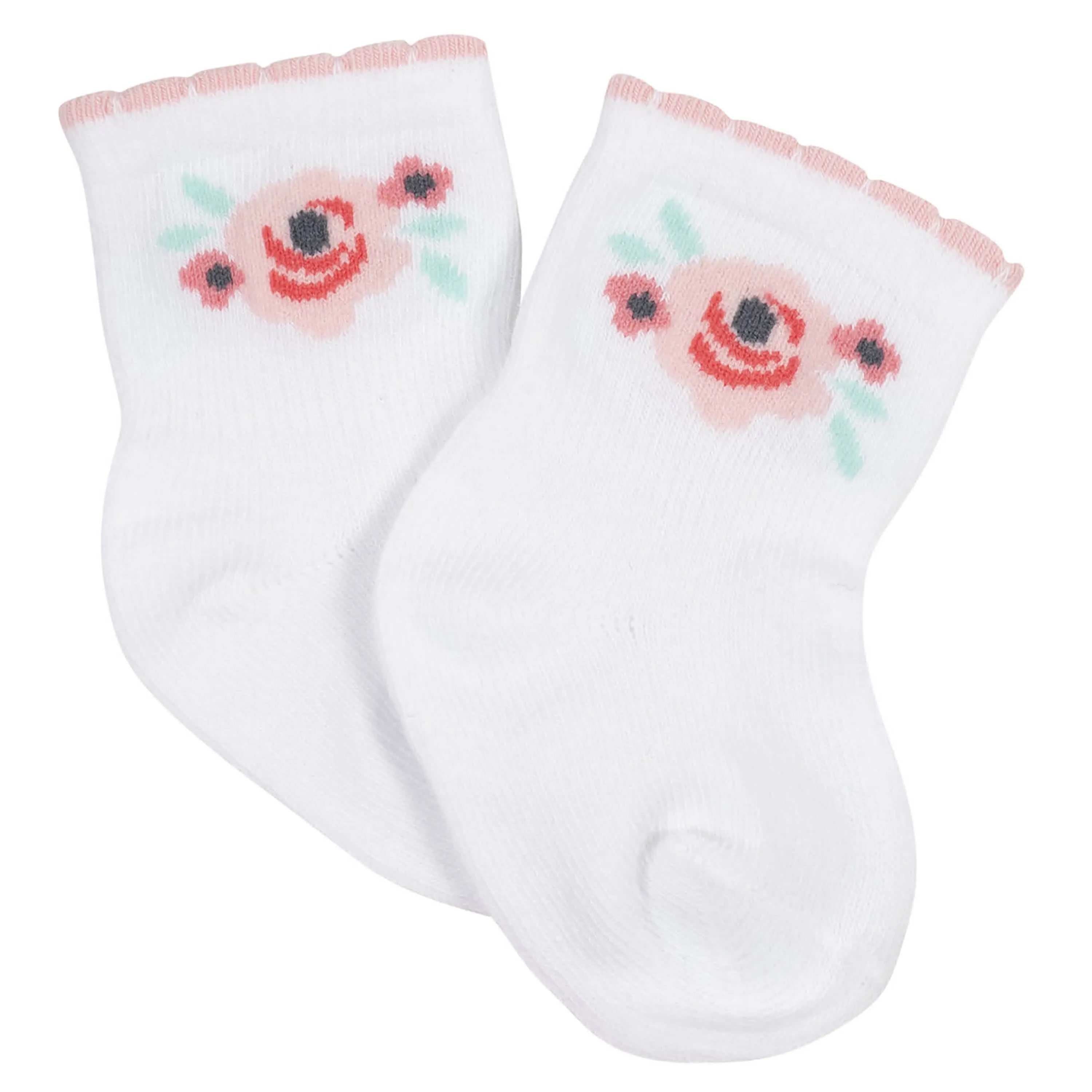 4-Pack Baby Girls Love You Wiggle Proof® Socks