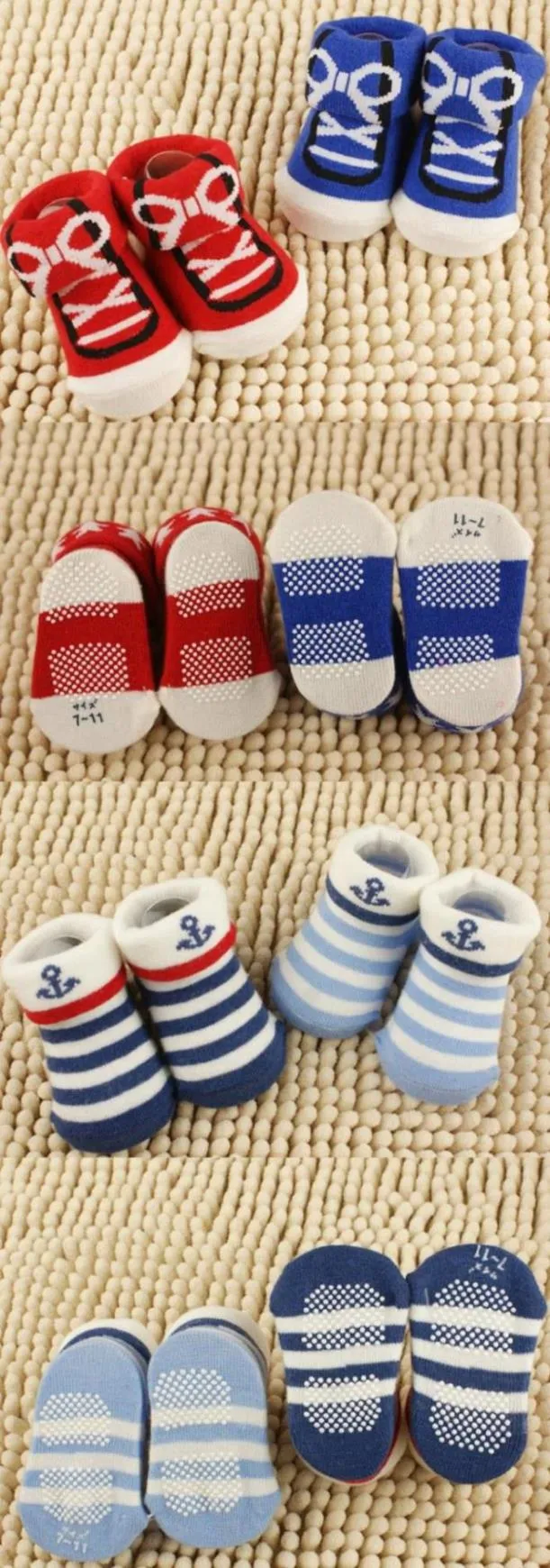 5Pairs Newborn baby cartoon socks