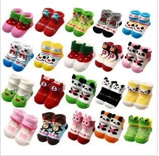 5Pairs Newborn baby cartoon socks