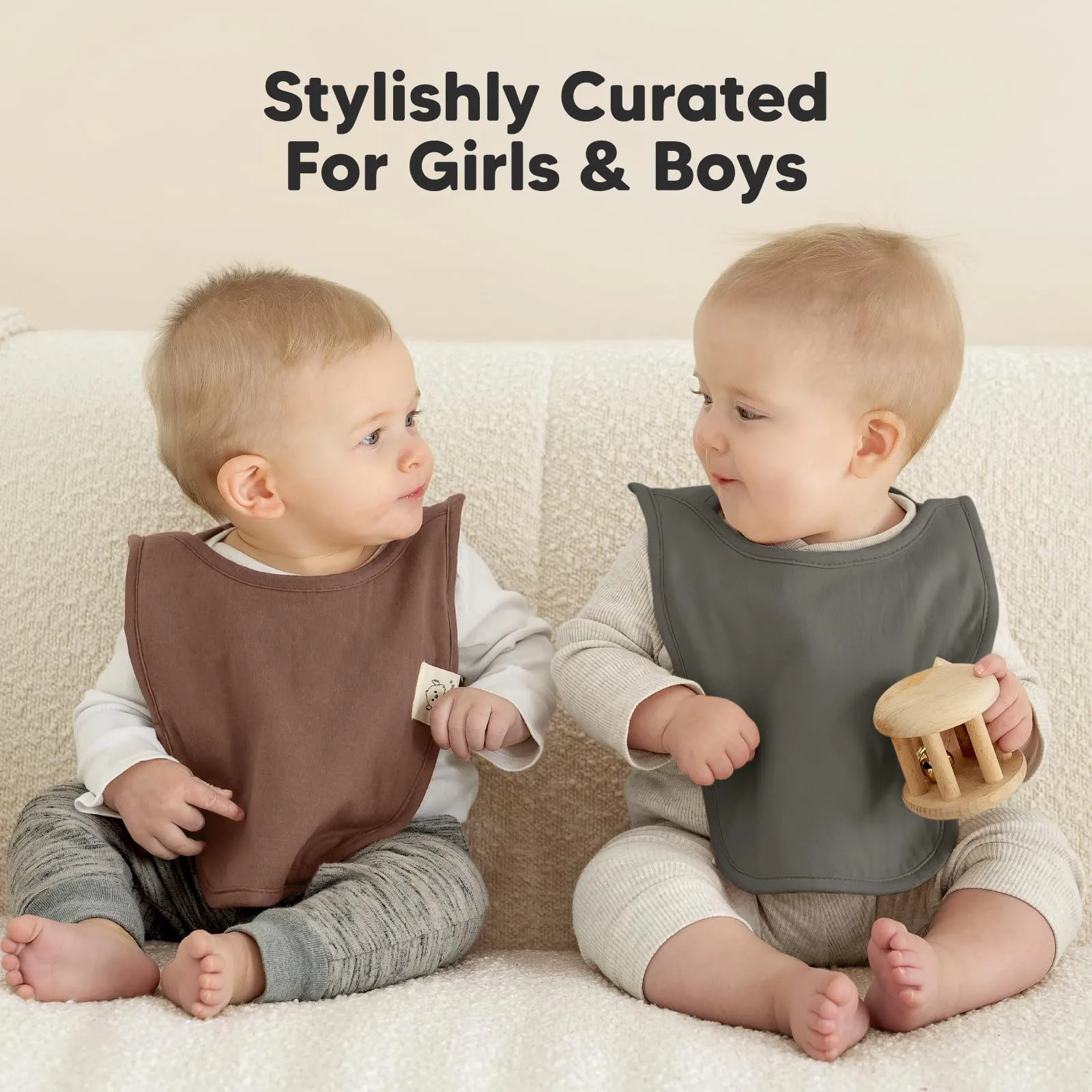 8-Pack Baby Bibs for Boys, Girls - Pullover Bibs for Baby Girl, Baby Boy, Baby Girl Bib, Baby Boy Bibs, Baby Bandana Bibs,Baby Bibs For Drooling And Teething,Infant Bibs,Newborn (Brick) Brick