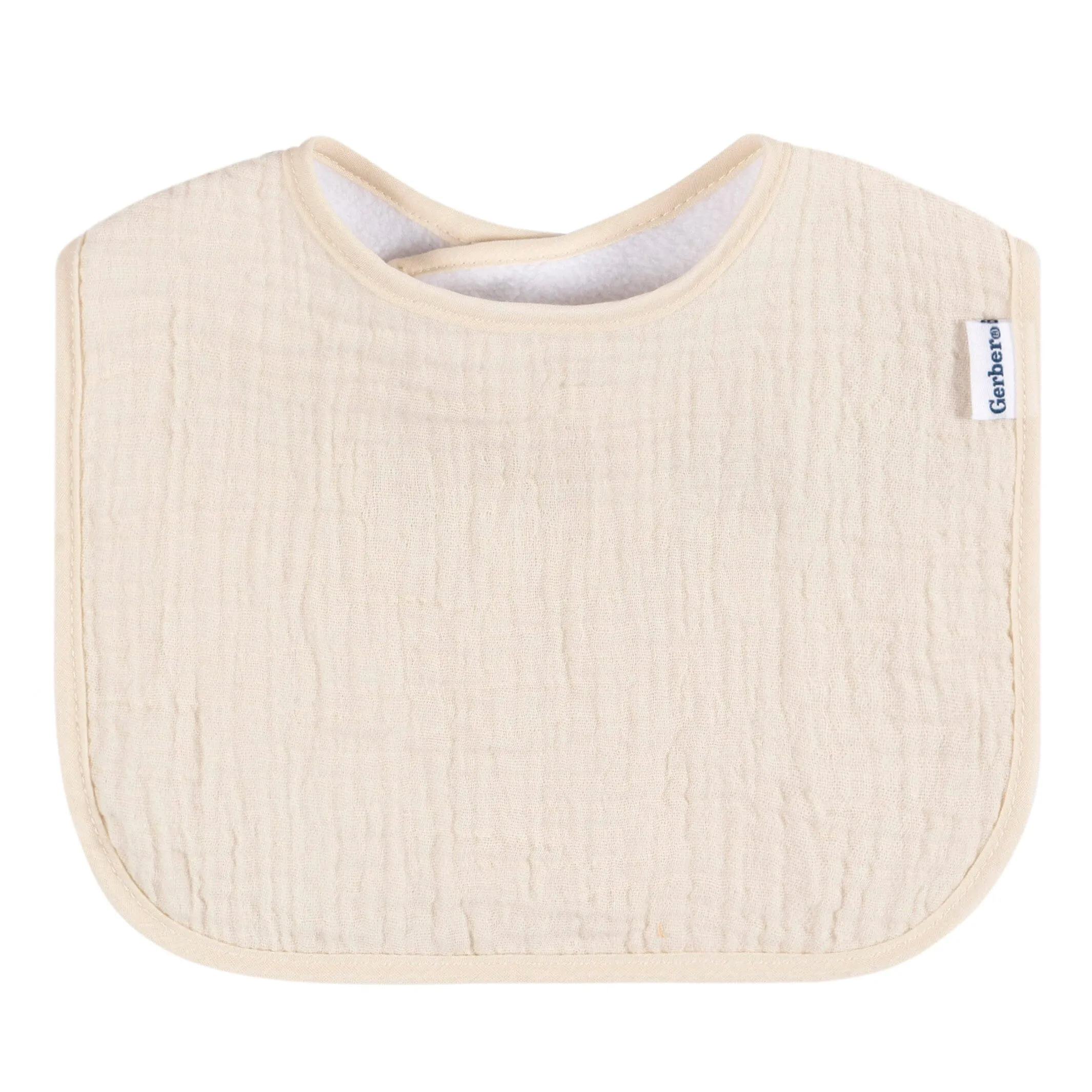 8-Pack Baby Neutral Warm Shades Muslin Drooling Bibs