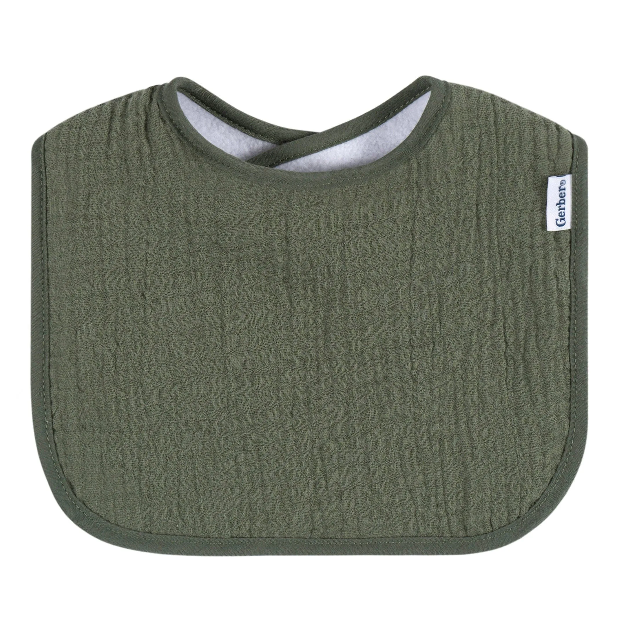 8-Pack Baby Neutral Warm Shades Muslin Drooling Bibs