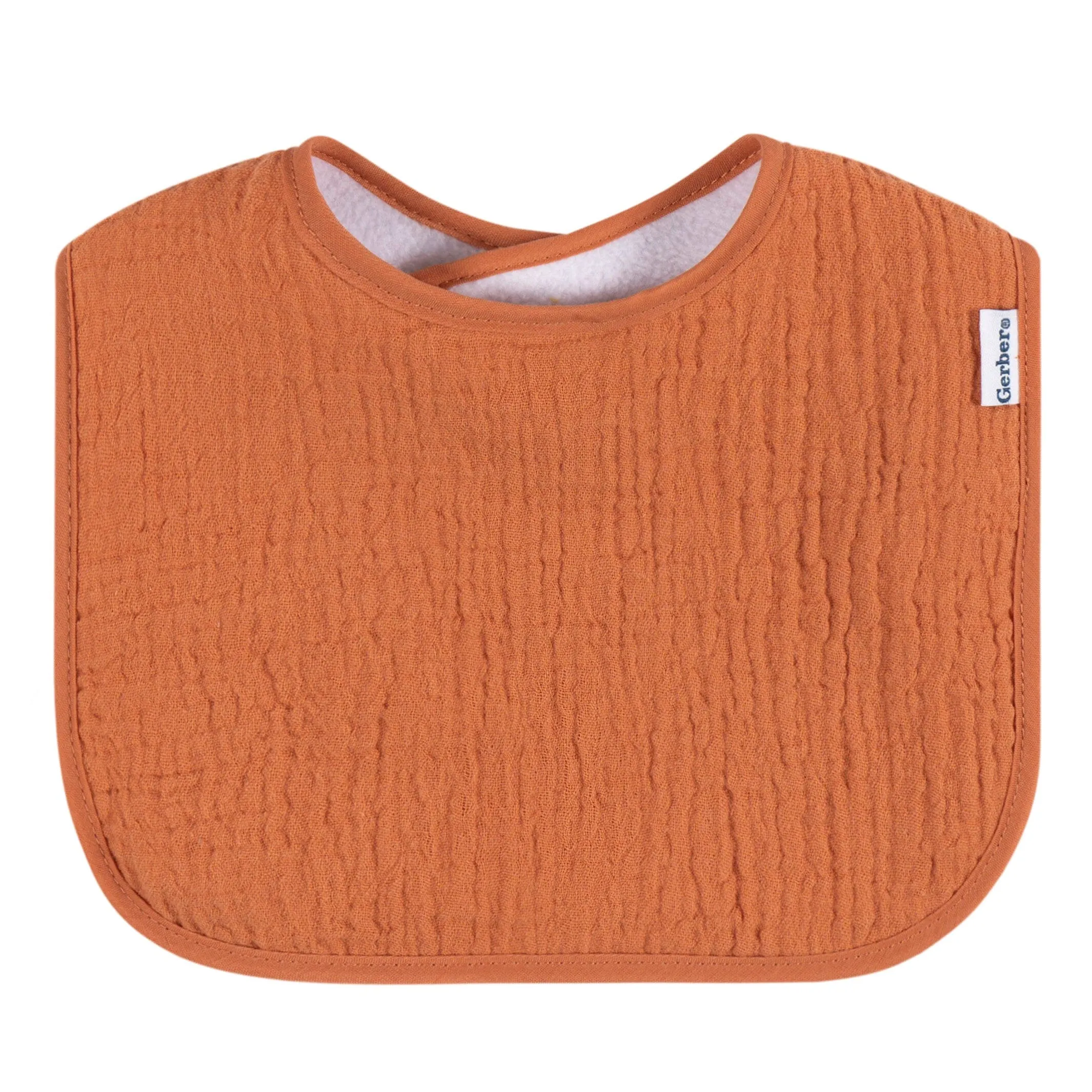 8-Pack Baby Neutral Warm Shades Muslin Drooling Bibs