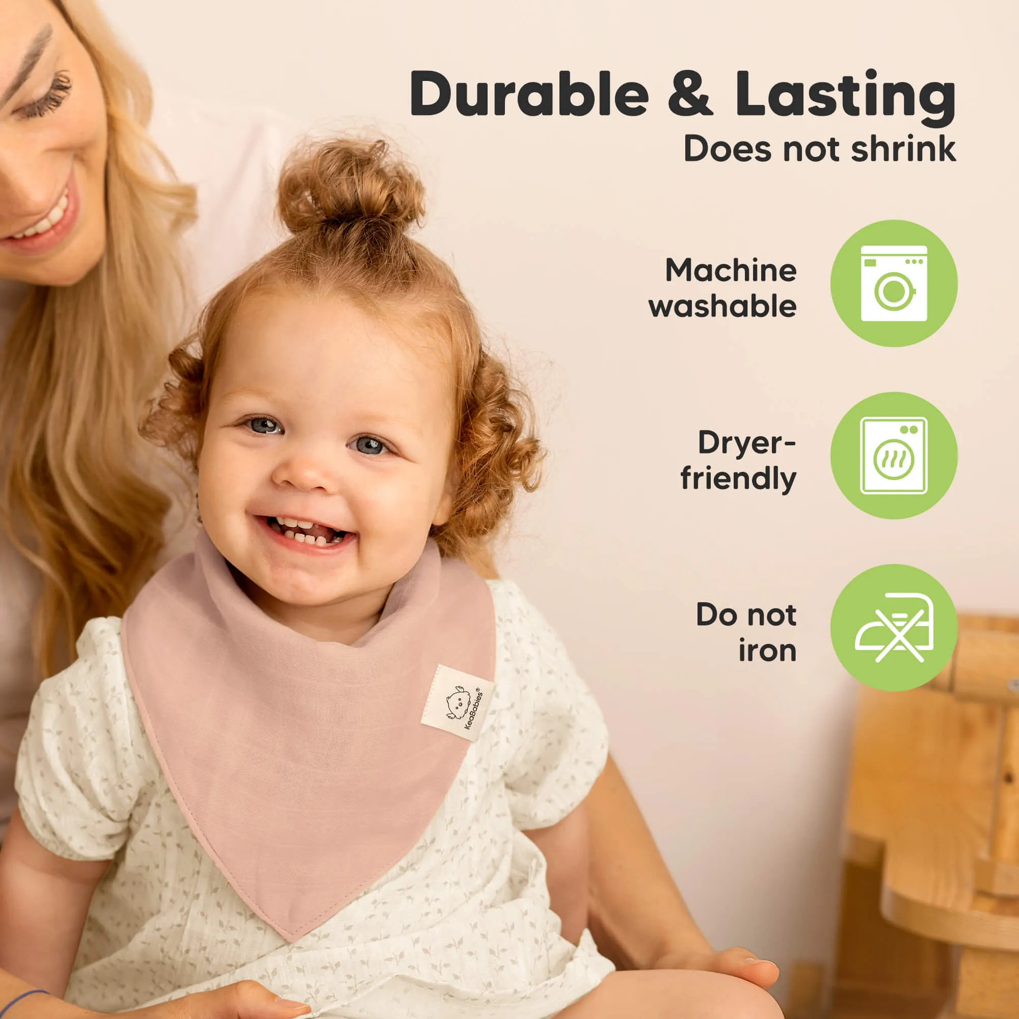8-Pack Lumi Muslin Bandana Bibs (Dew)