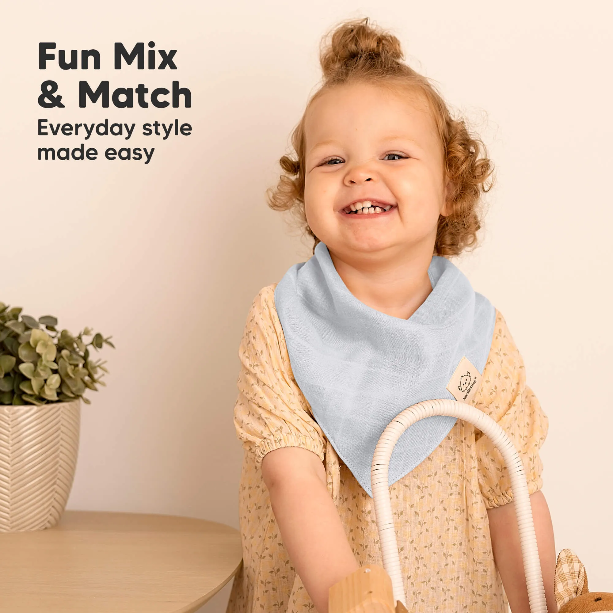 8-Pack Lumi Muslin Bandana Bibs (Dew)