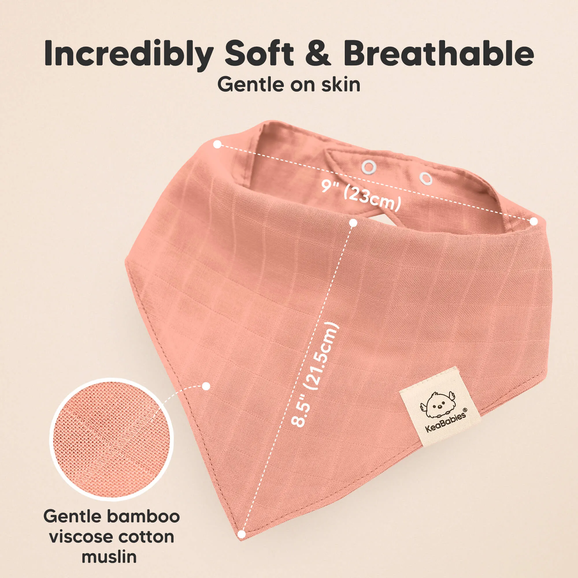 8-Pack Lumi Muslin Bandana Bibs (Dew)