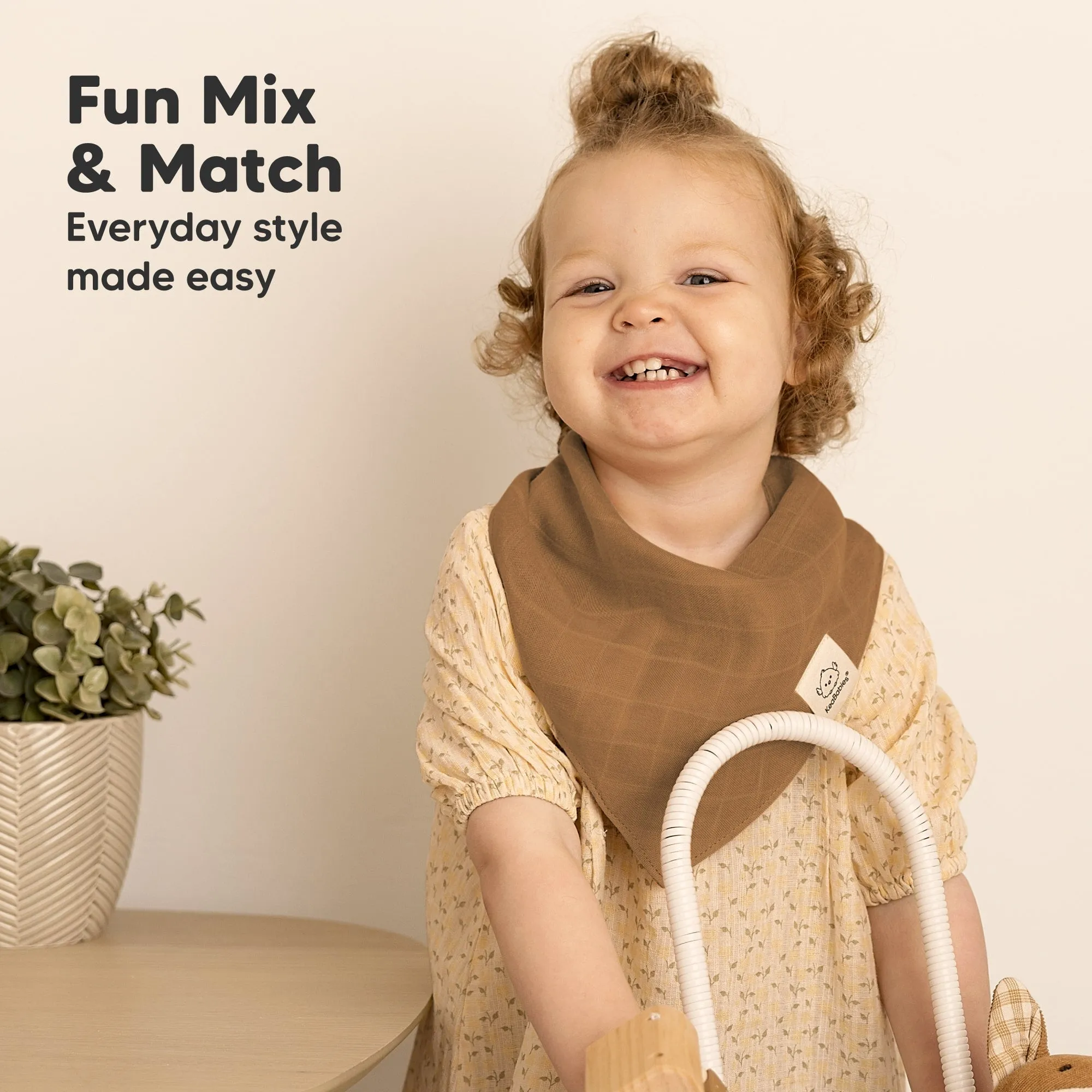 8-Pack Lumi Muslin Bandana Bibs (Pine)