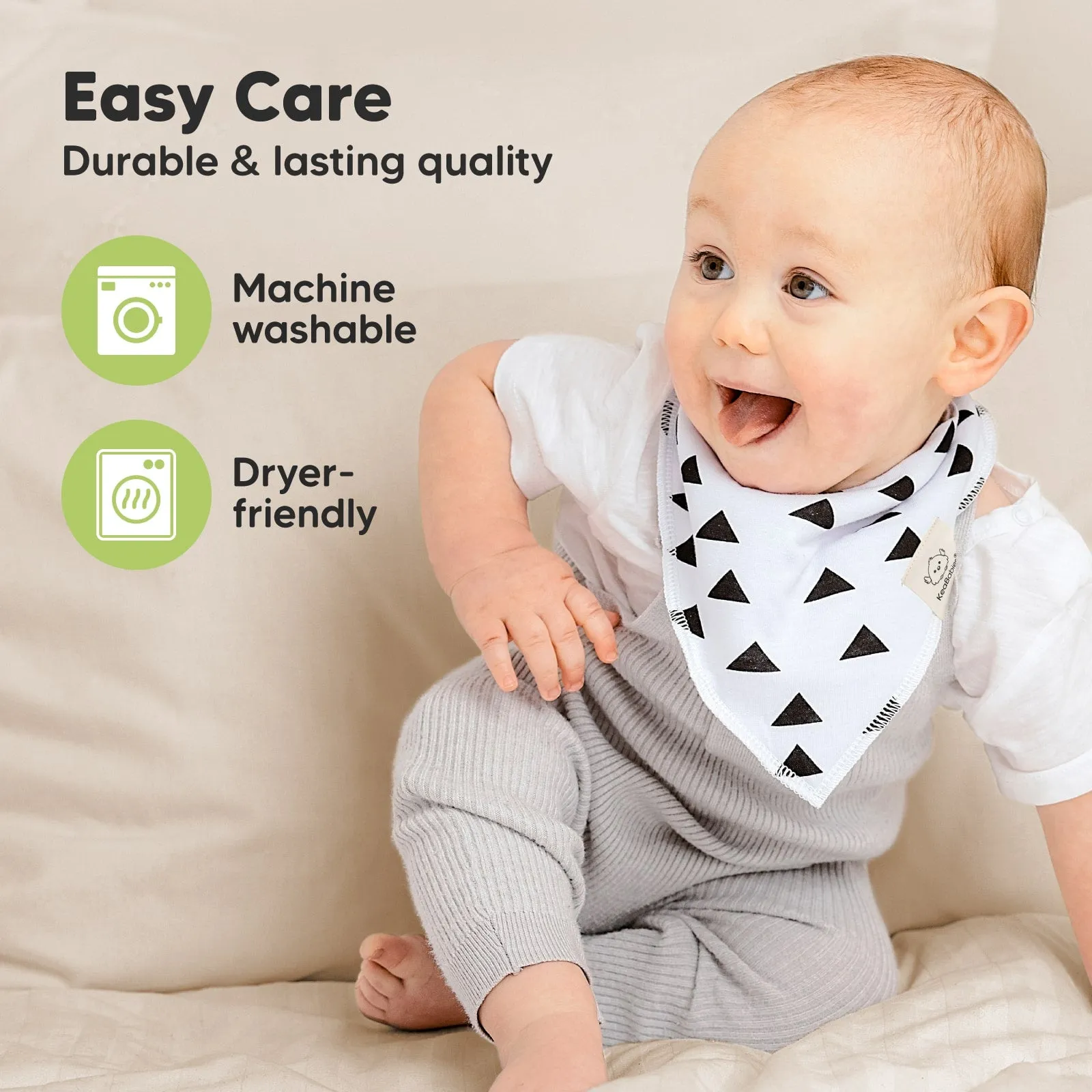 8-Pack Organic Bandana Bibs (Pets & Paws)