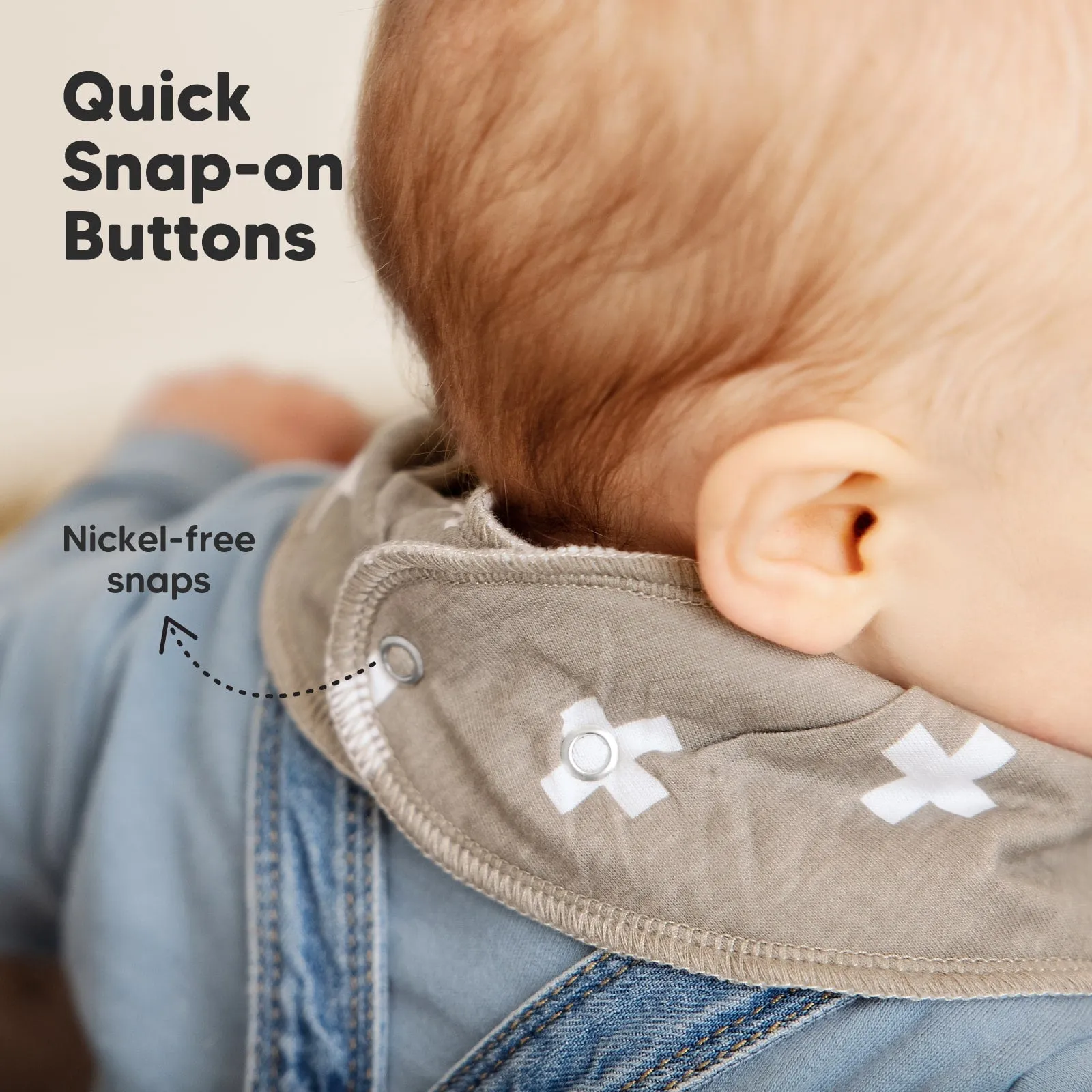 8-Pack Organic Bandana Bibs (Pets & Paws)