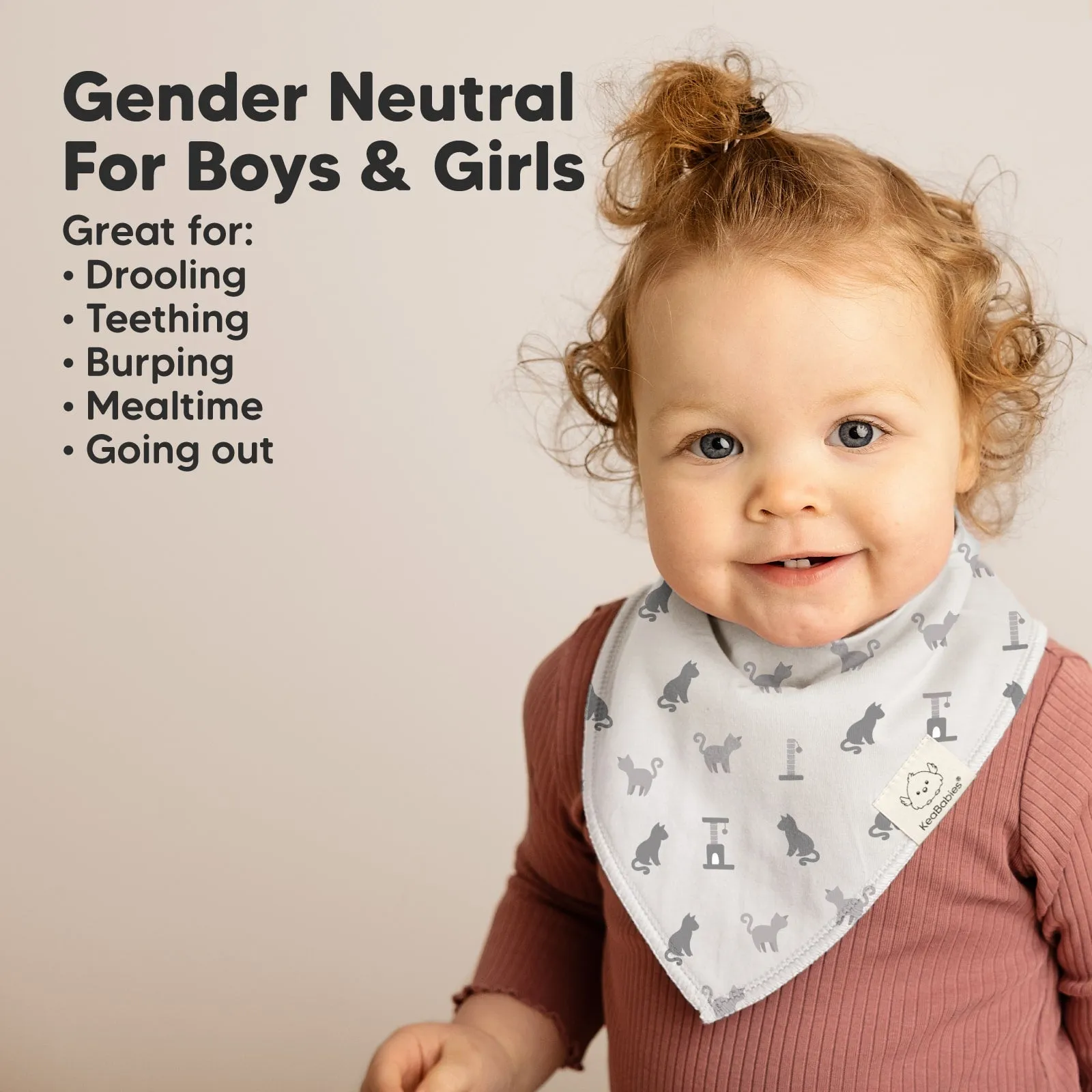 8-Pack Organic Bandana Bibs (Pets & Paws)