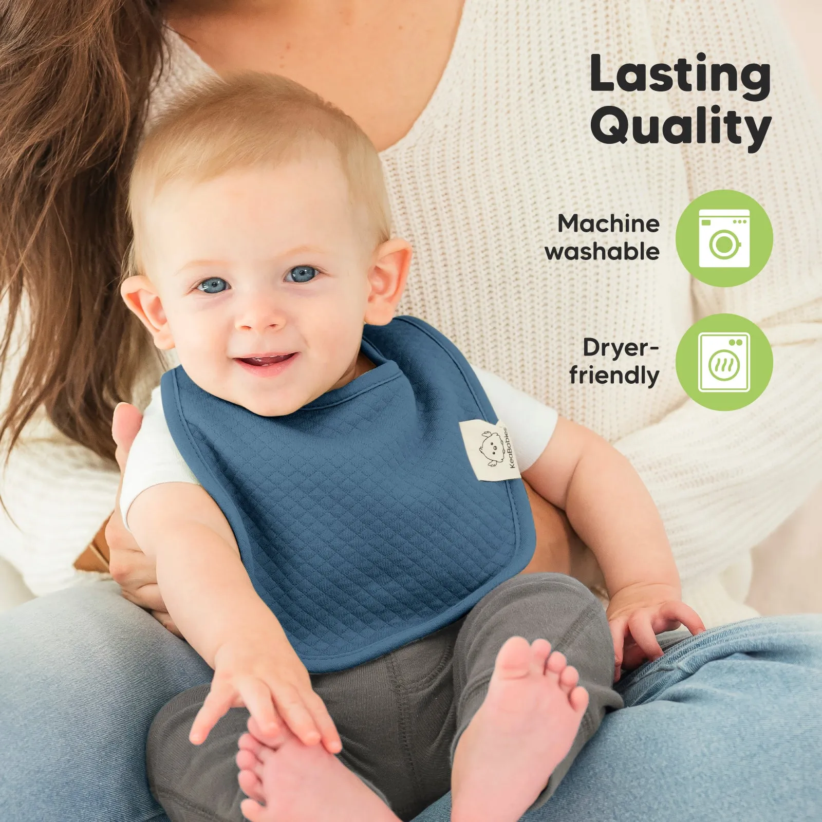 8-Pack Urban Quin Drool Bibs (Hunter)