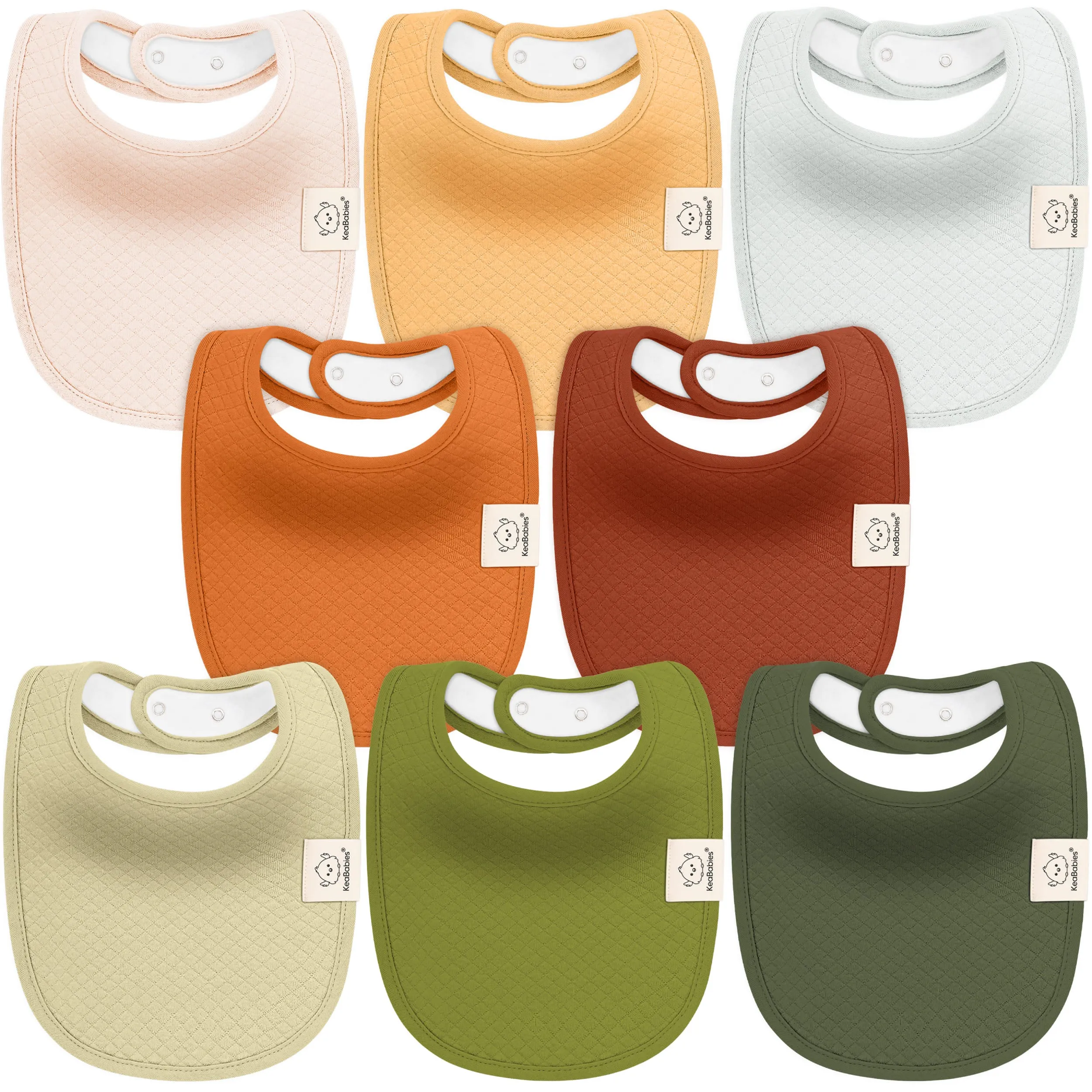 8-Pack Urban Quin Drool Bibs