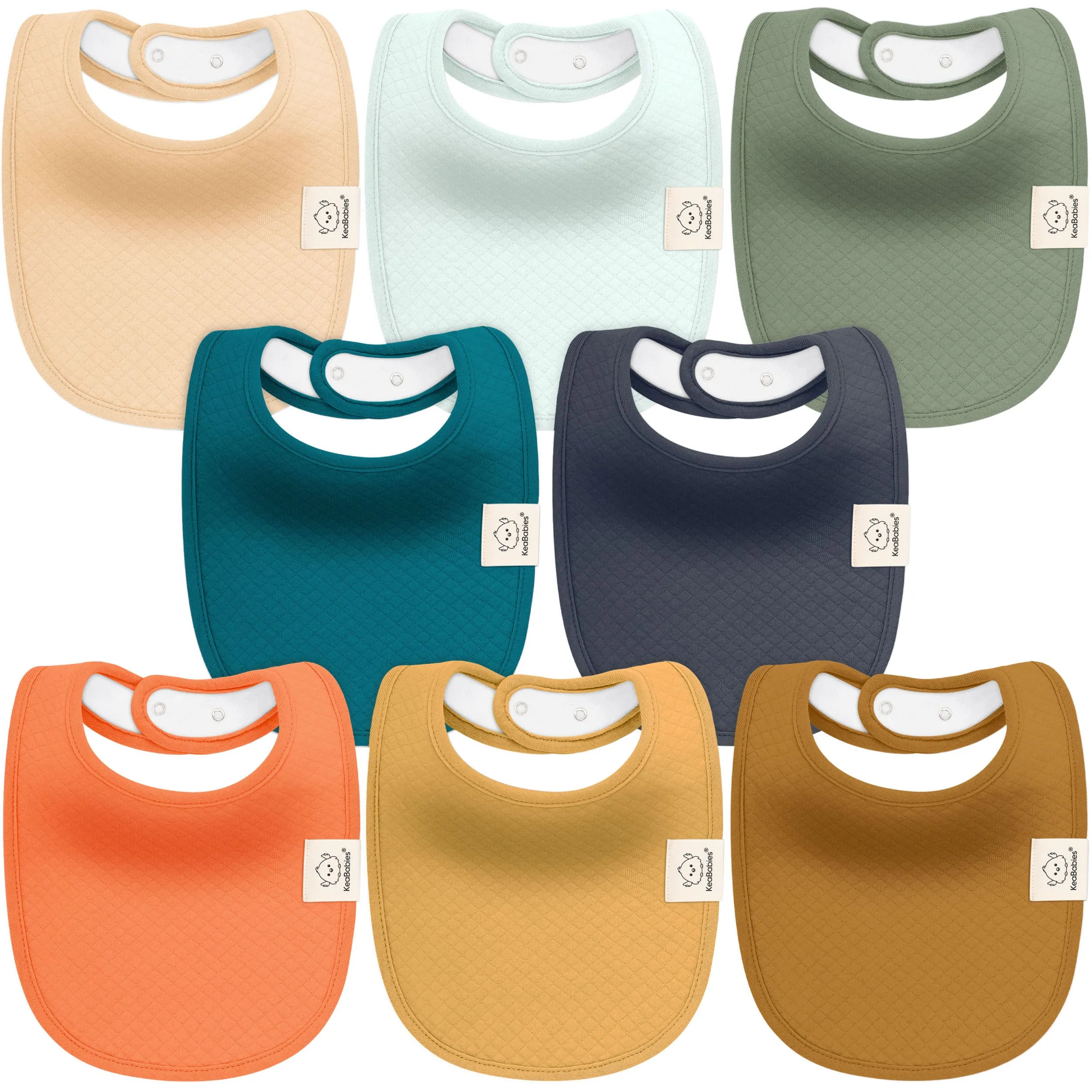 8-Pack Urban Quin Drool Bibs