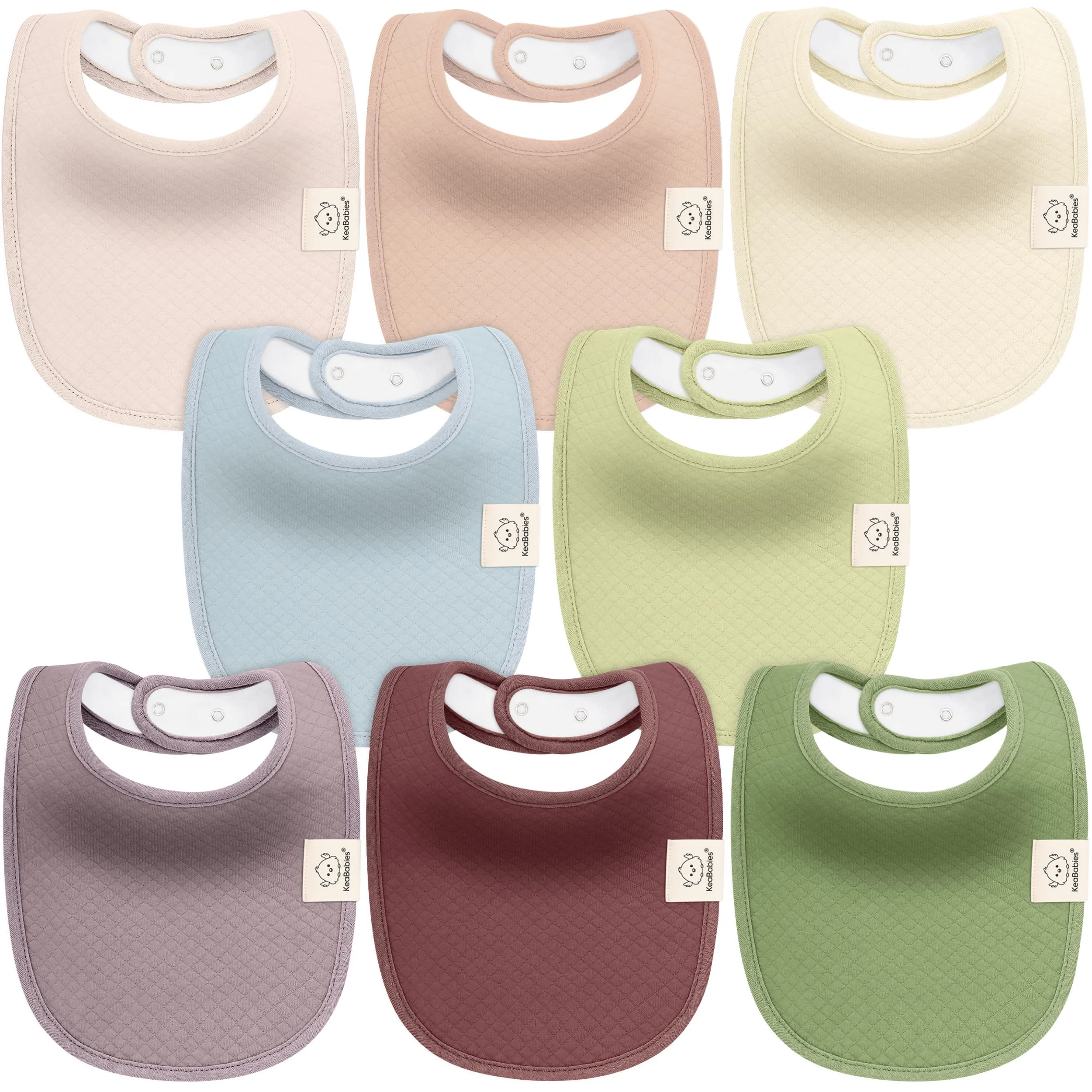 8-Pack Urban Quin Drool Bibs
