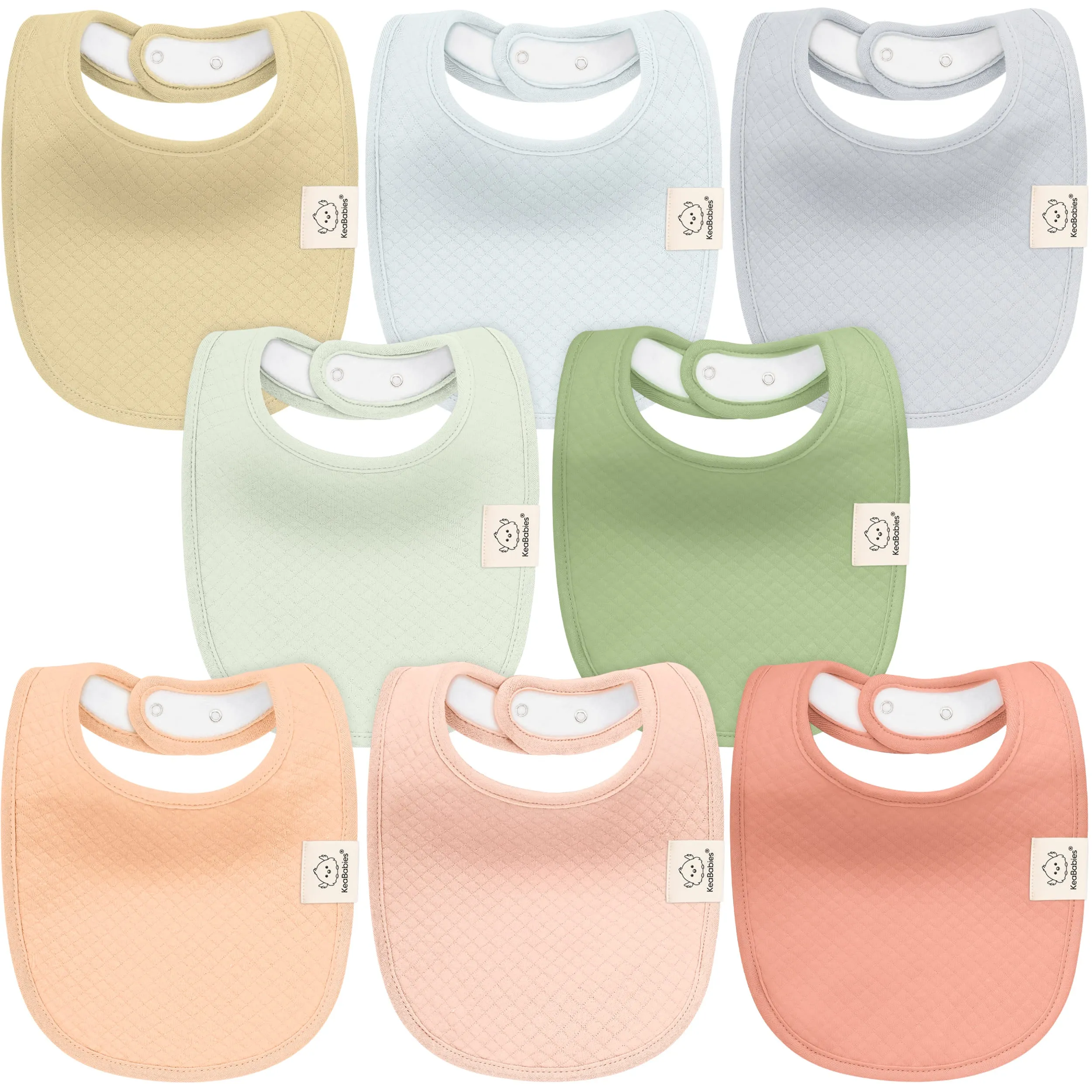8-Pack Urban Quin Drool Bibs