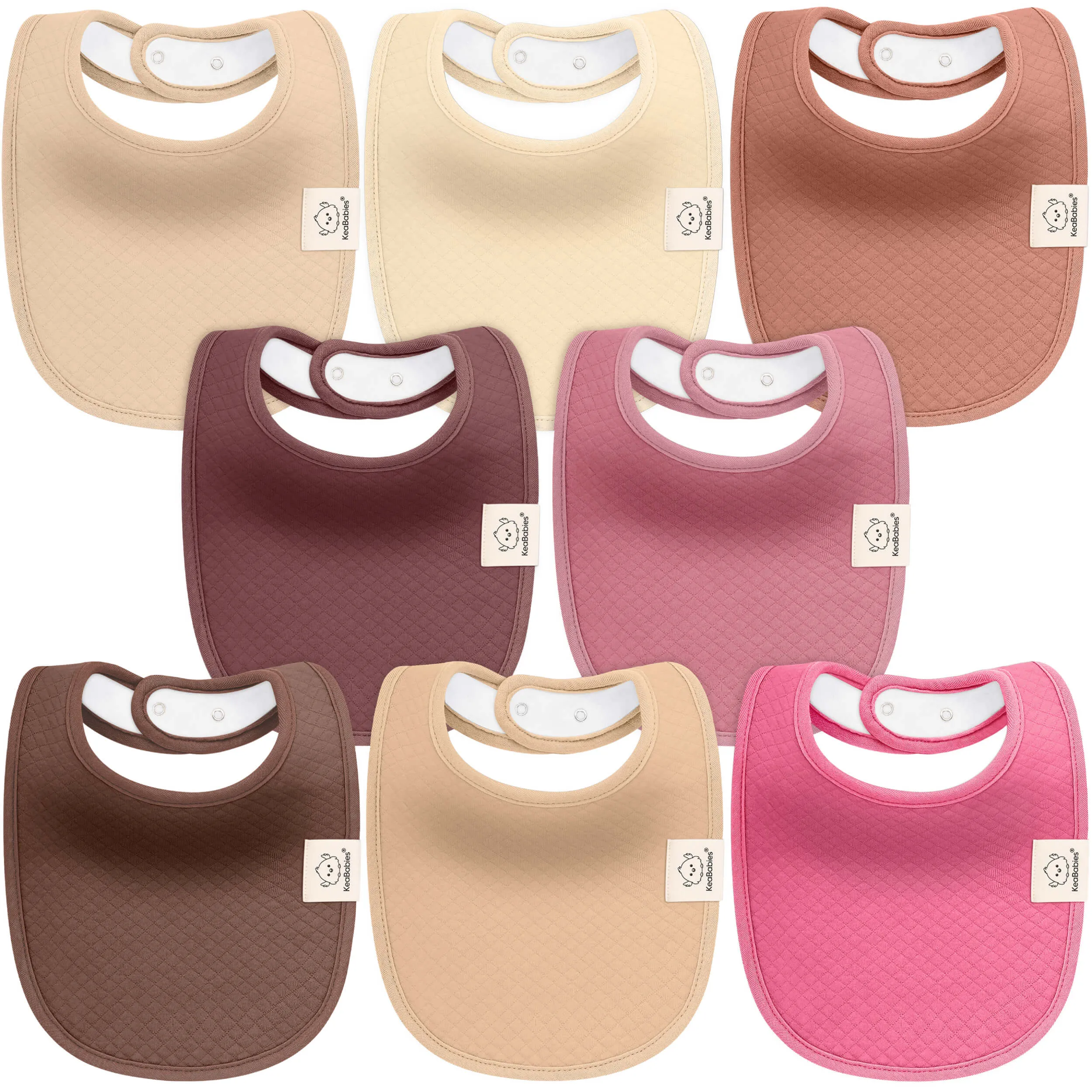 8-Pack Urban Quin Drool Bibs