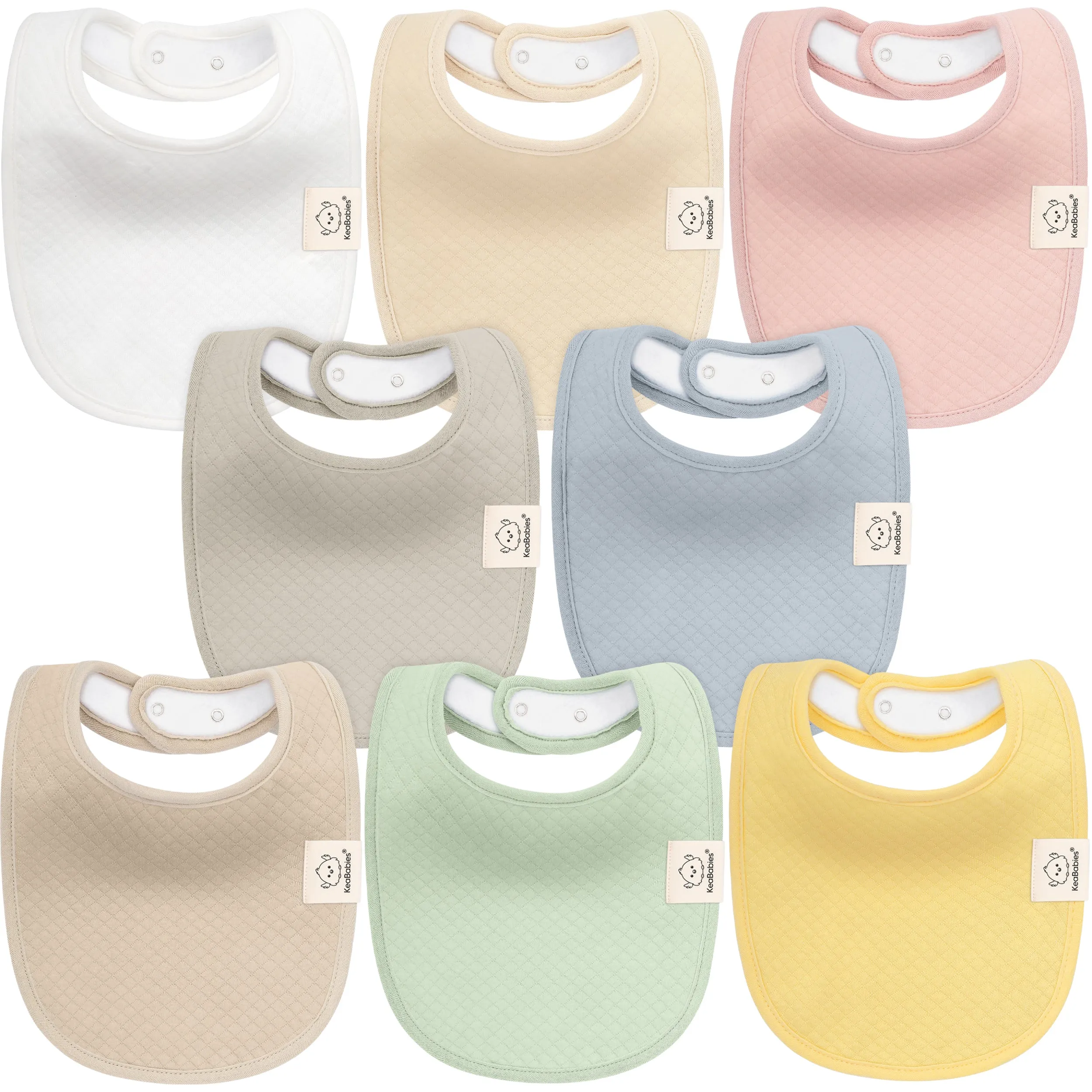 8-Pack Urban Quin Drool Bibs