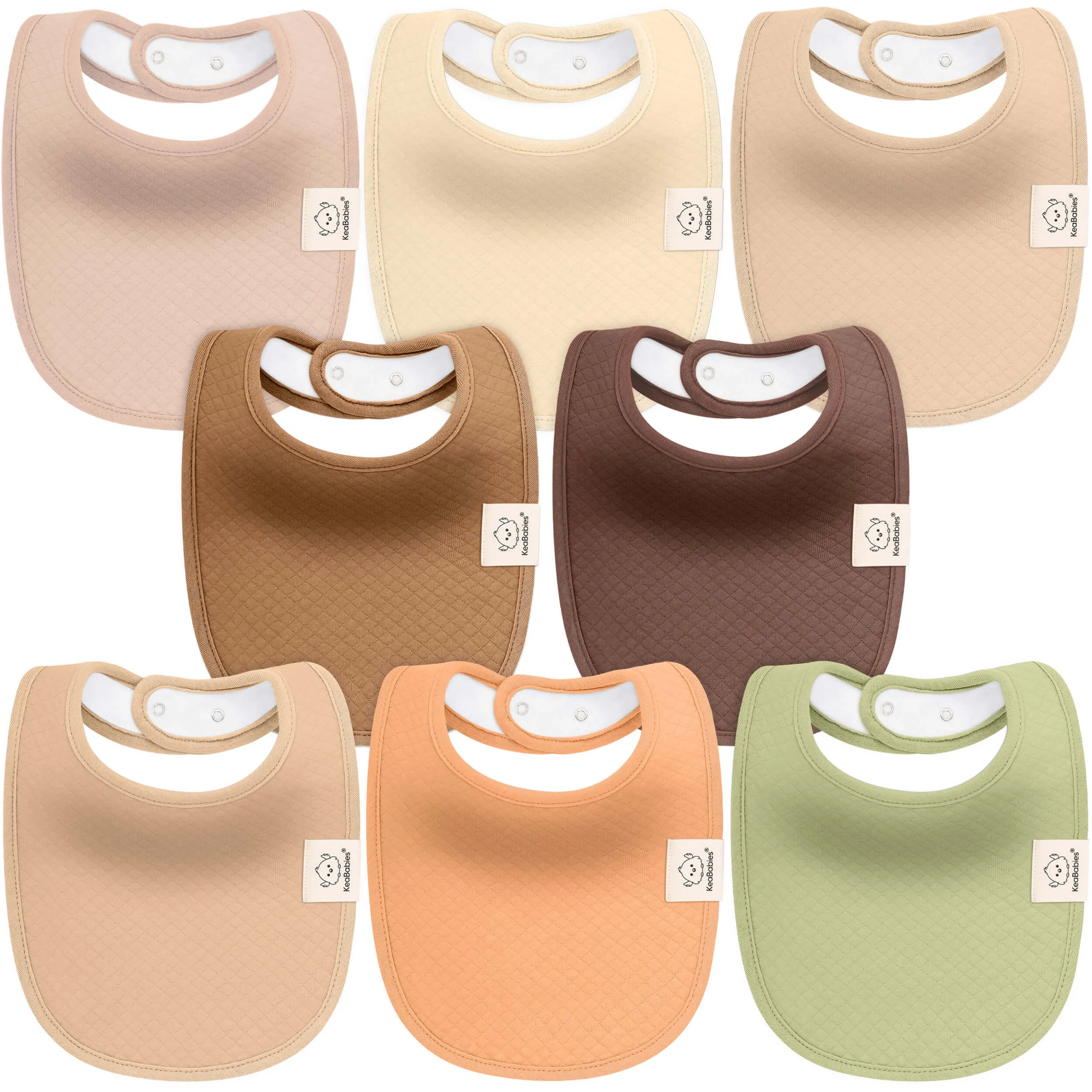 8-Pack Urban Quin Drool Bibs