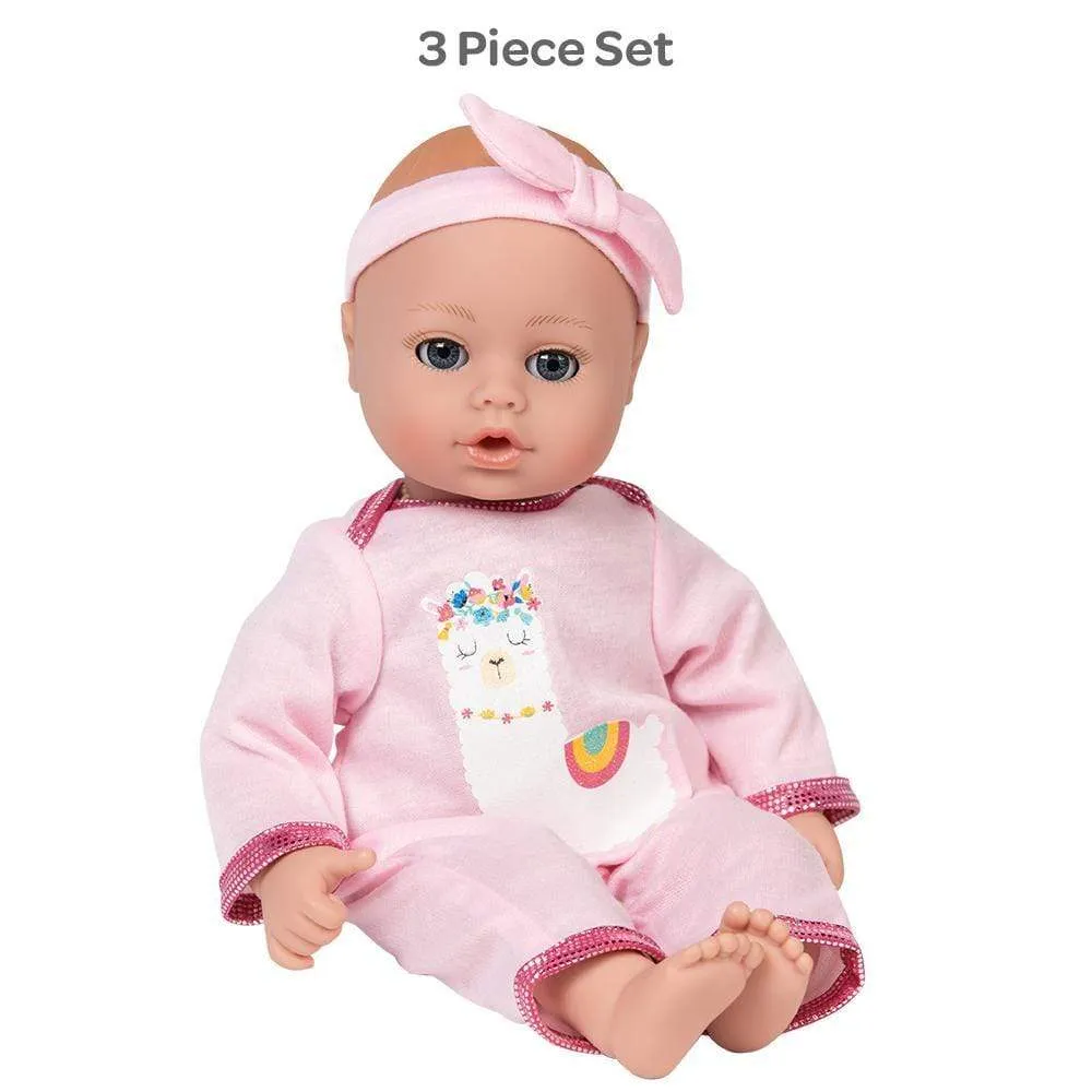 Adora PlayTime Llama Pajamas Baby Doll, Doll Clothes & Accessories Set