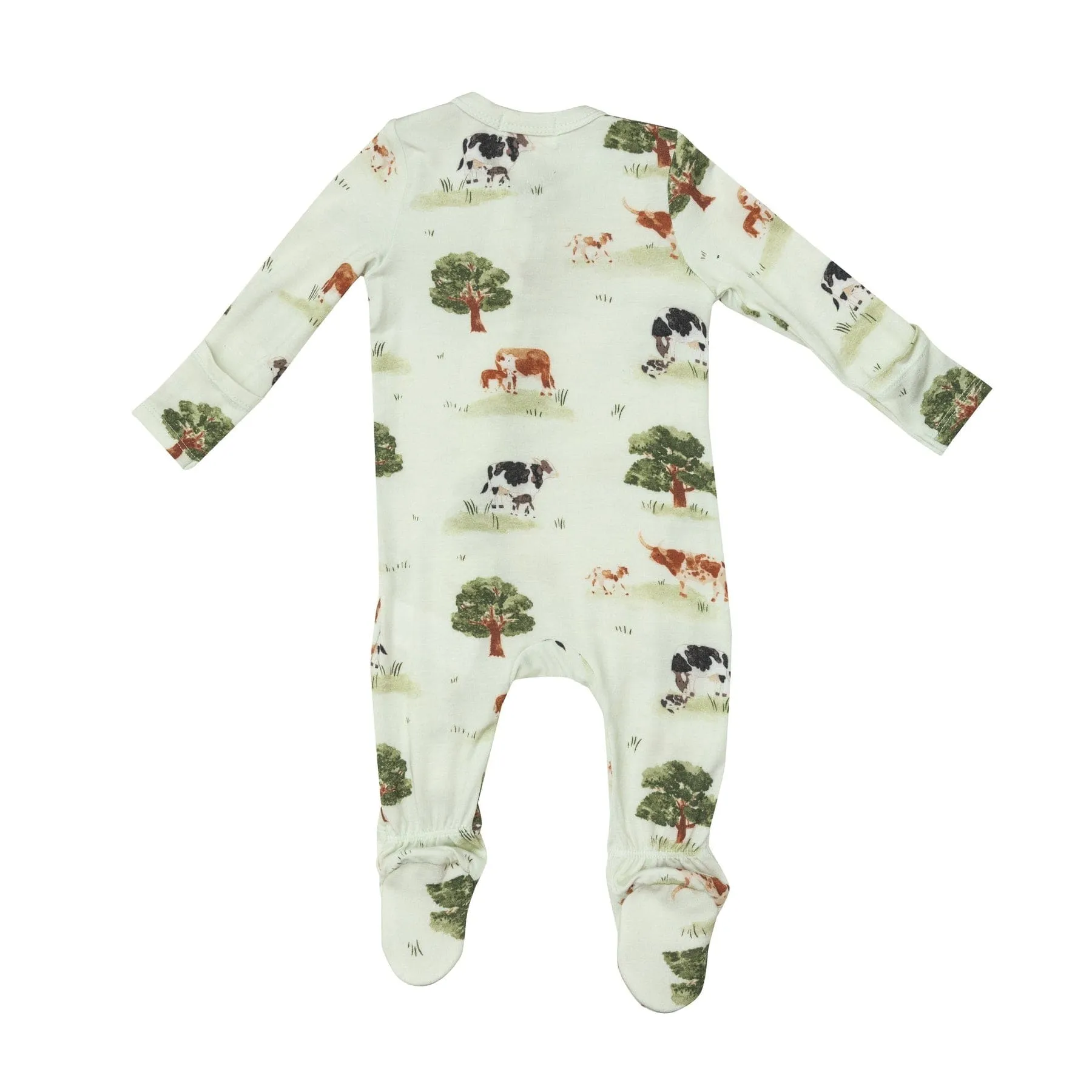 Angel Dear Cows 2-Way Zipper Footie