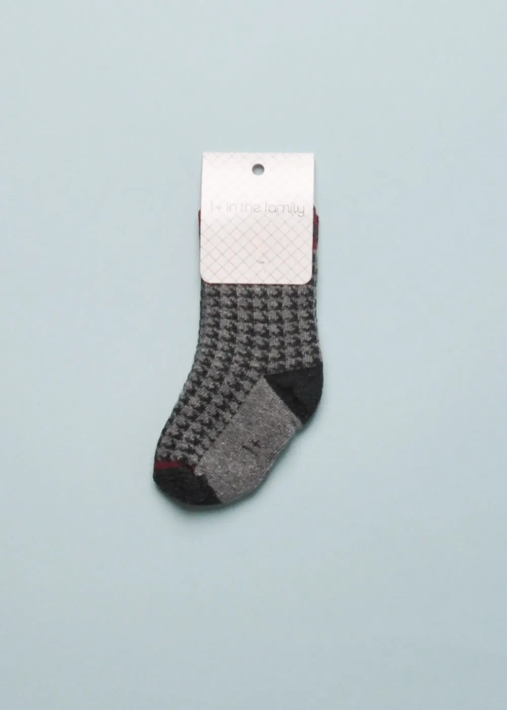 ARNAU HERRINGBONE SOCKS - ANTHRACITE