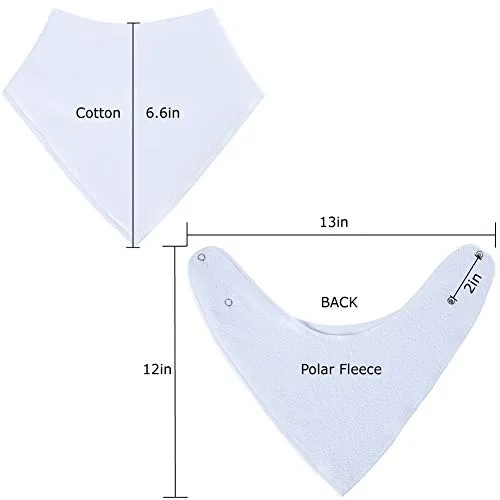 Baby Bandana Drool Bibs 6-Pack and Teething Toys 6-Pack Made with 100% Organic Cotton, Super Absorbent and Soft Unisex (Vuminbox) (6-Pack Unisex)