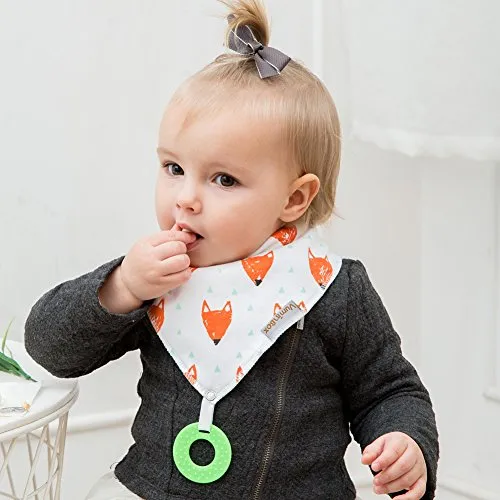 Baby Bandana Drool Bibs and Teething Toys (10 -Pack Unisex)