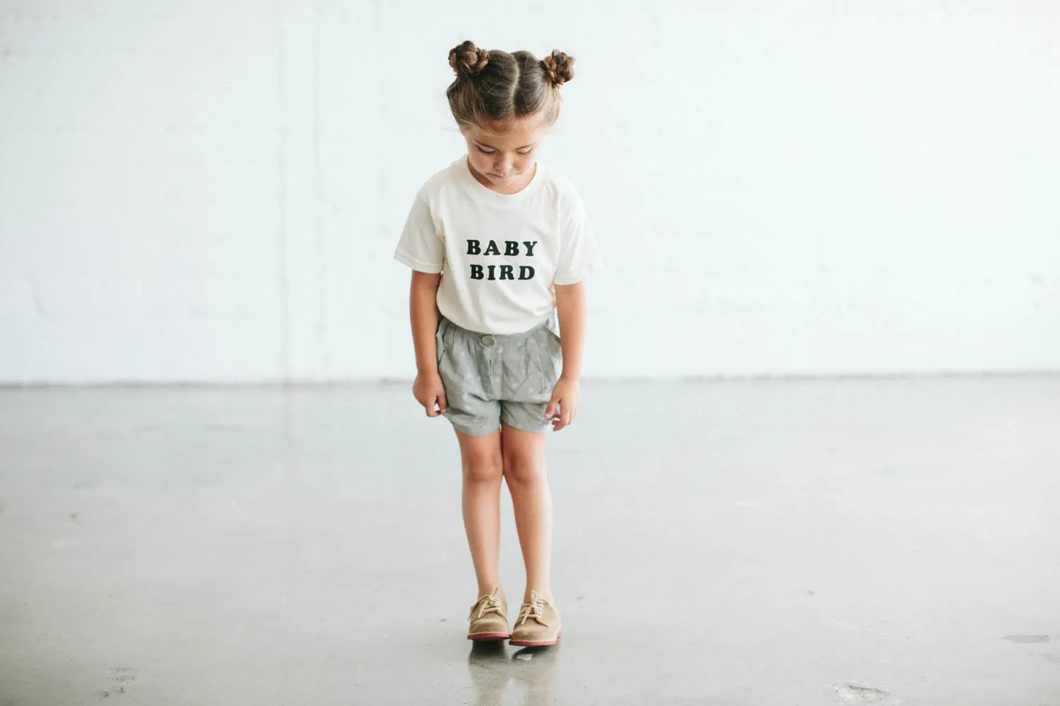 Baby bird t-shirt white The bee & the fox