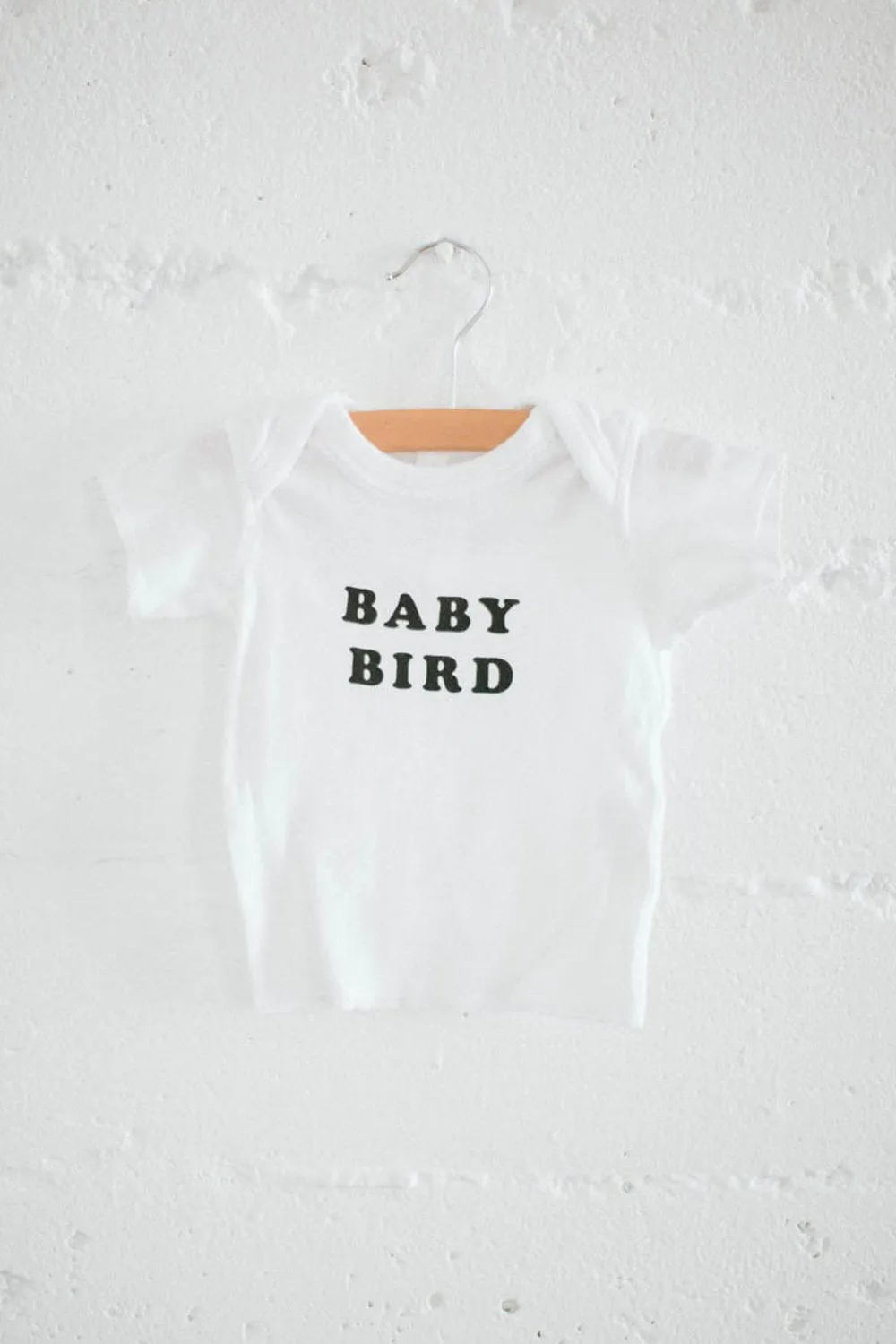 Baby bird t-shirt white The bee & the fox