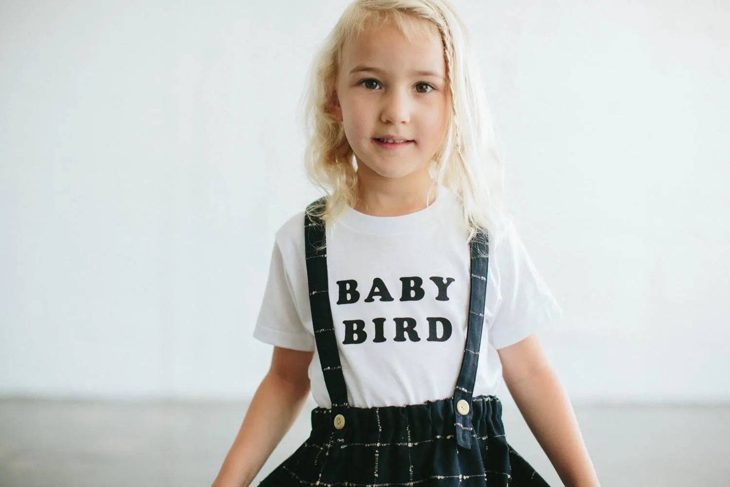 Baby bird t-shirt white The bee & the fox