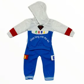 Baby Boy Hoodie Track Suit Full Sleeves Dress For Winter CUBA