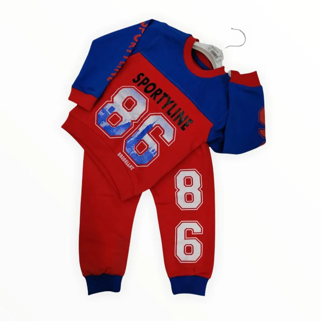 Baby Boy Track Suit Full Sleeves Dress For Winter 86