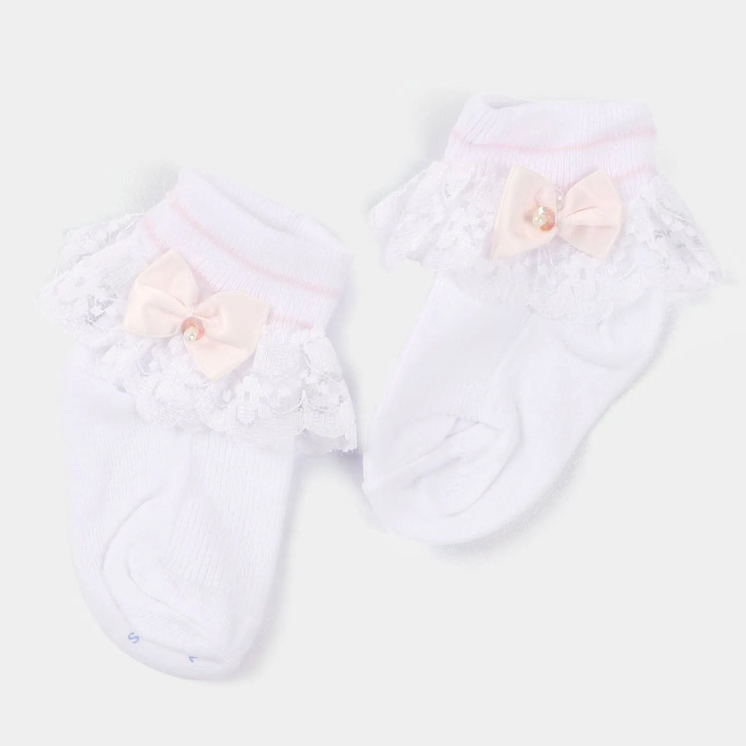 Baby Cotton Lace Frill Socks | 4M 