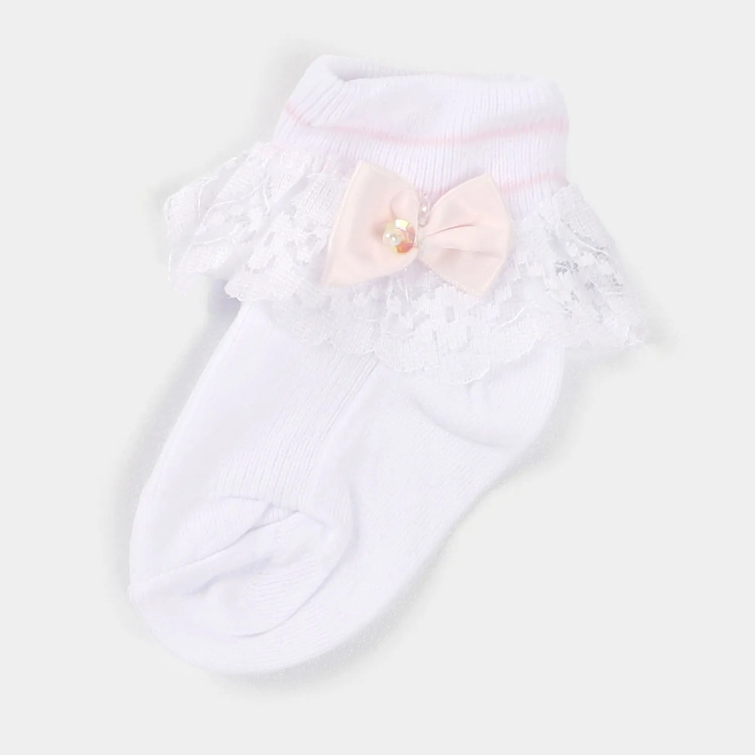 Baby Cotton Lace Frill Socks | 4M 