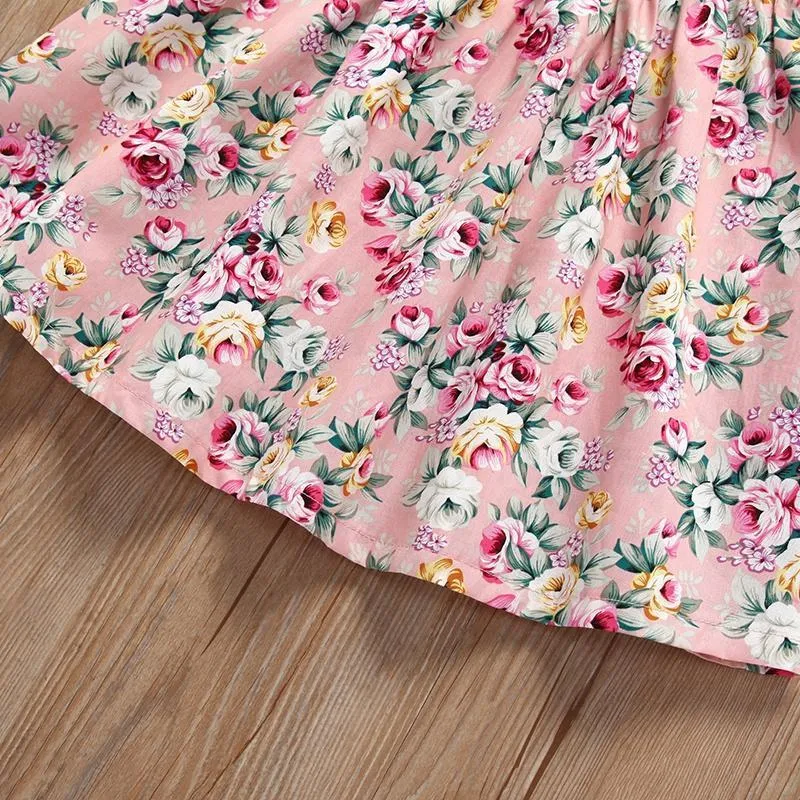 Baby Flounced Floral Dresses