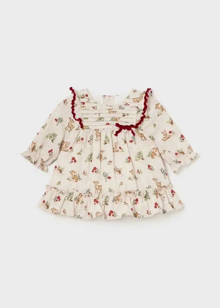 Baby Girl Floral Ruffle Dress by Mayoral