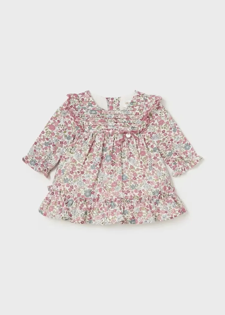 Baby Girl Floral Ruffle Dress by Mayoral