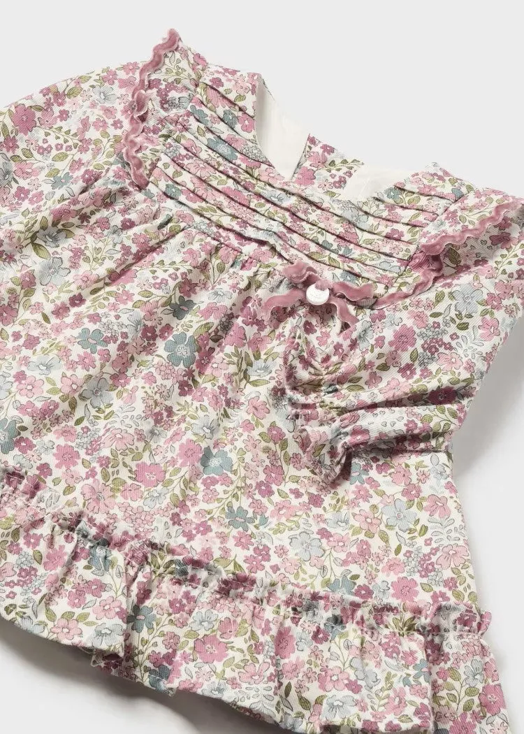 Baby Girl Floral Ruffle Dress by Mayoral