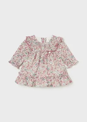 Baby Girl Floral Ruffle Dress by Mayoral