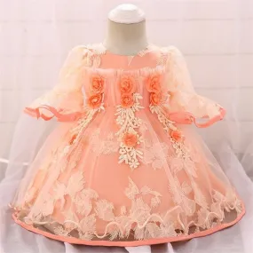Baby Girl Party Lace 1st Birthday Party Princess Baptism Dresses