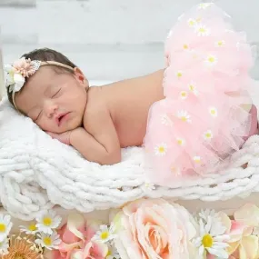 Baby Headband - Gold Floral