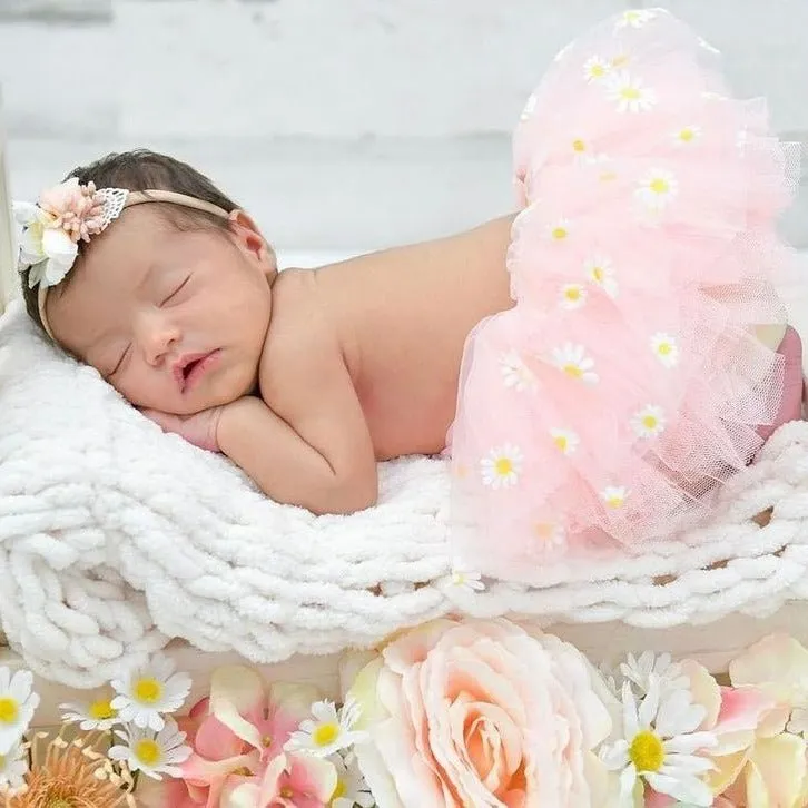 Baby Headband - Gold Floral