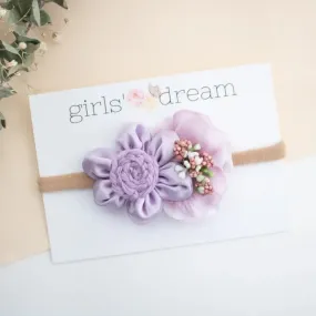 Baby Headband -Lilac Floral